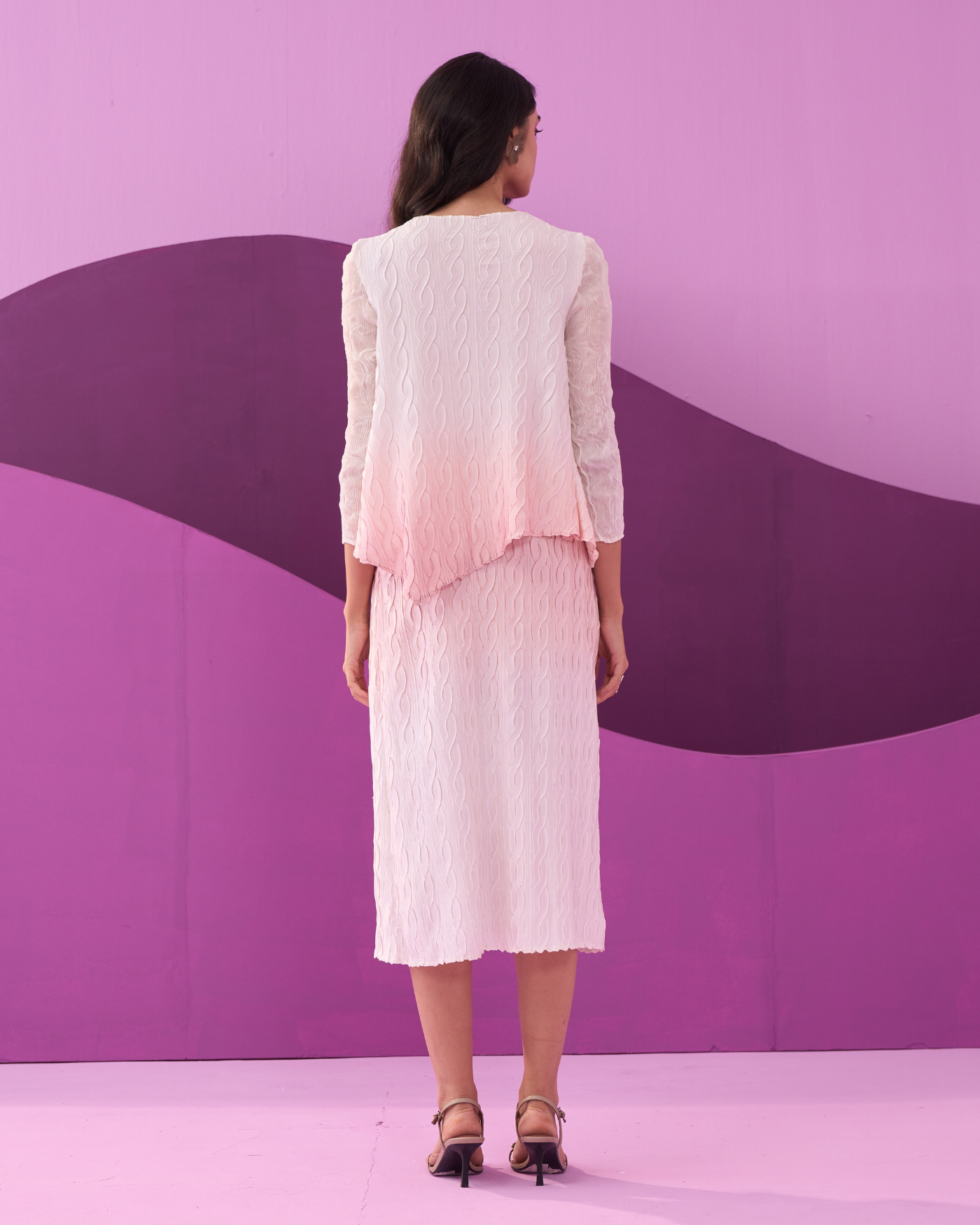 PINK CLAREY SKIRT SET