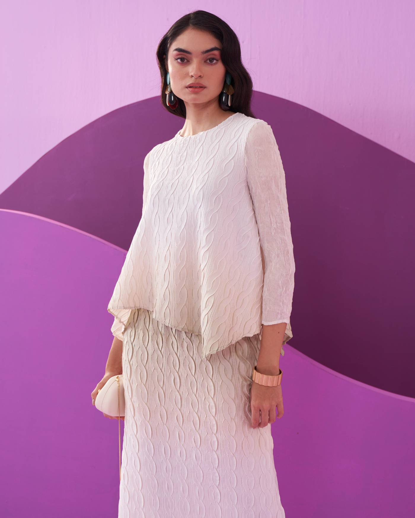 GREEN CLAREY SKIRT SET