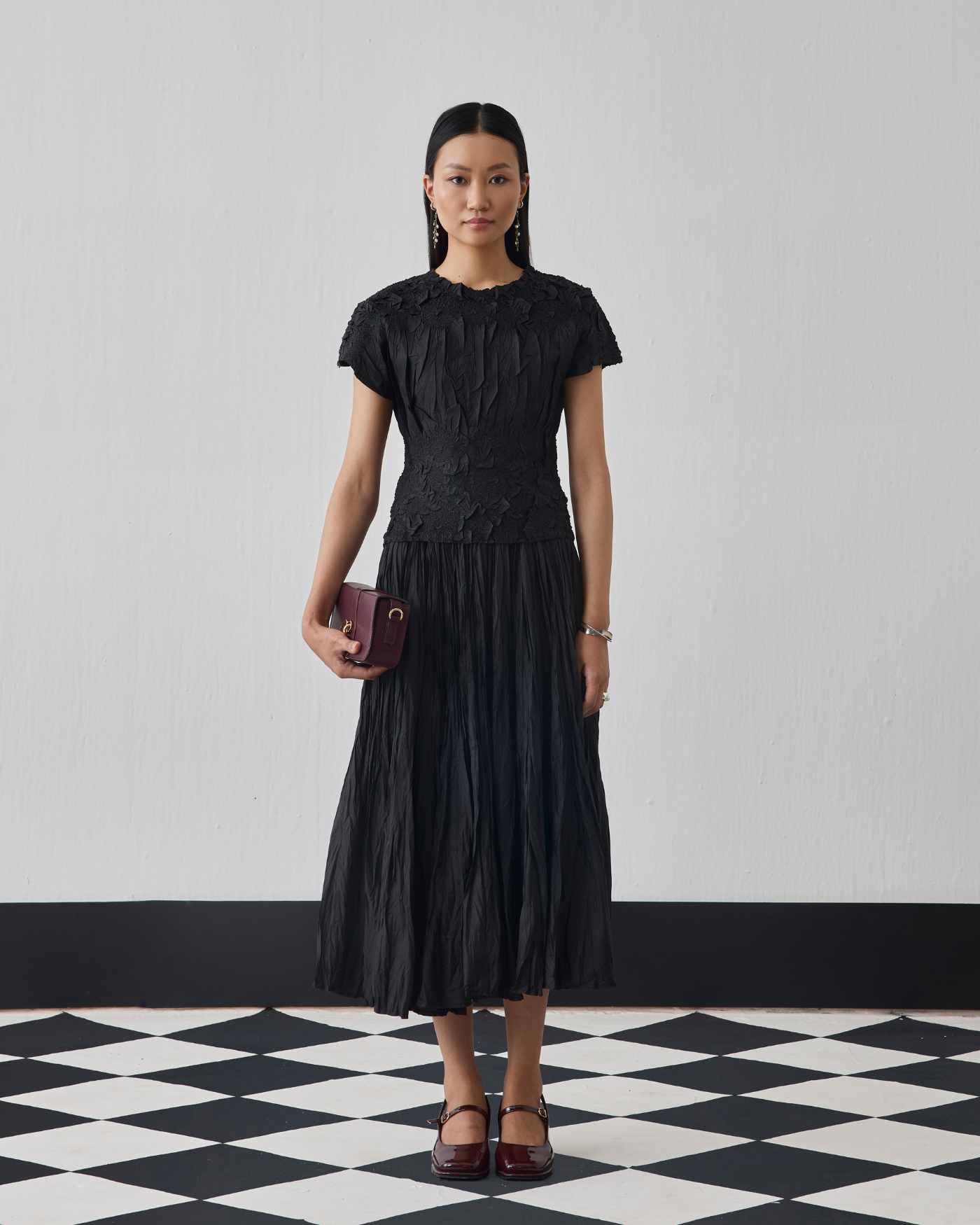 BLACK NILU SKIRT SET