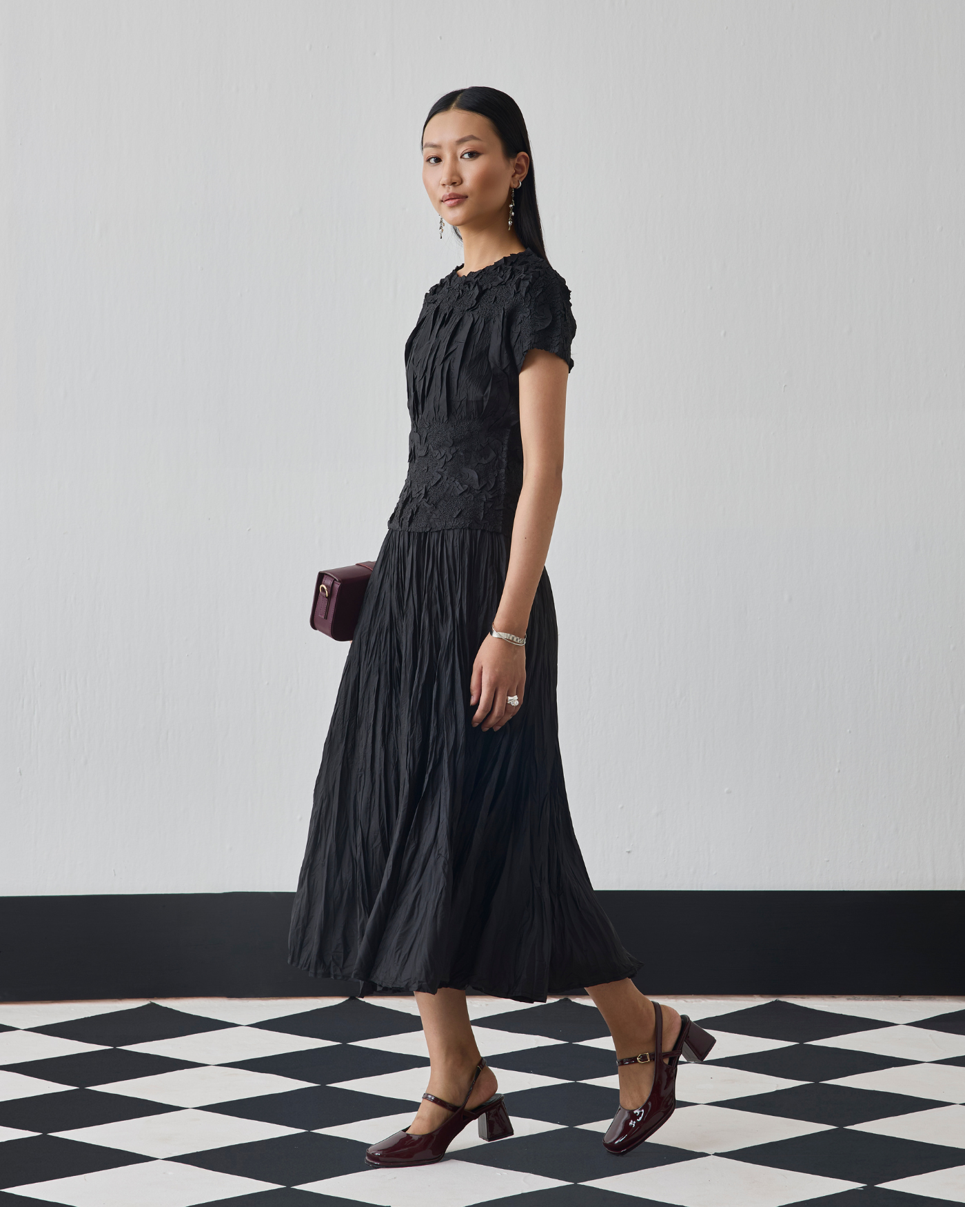 BLACK NILU SKIRT SET