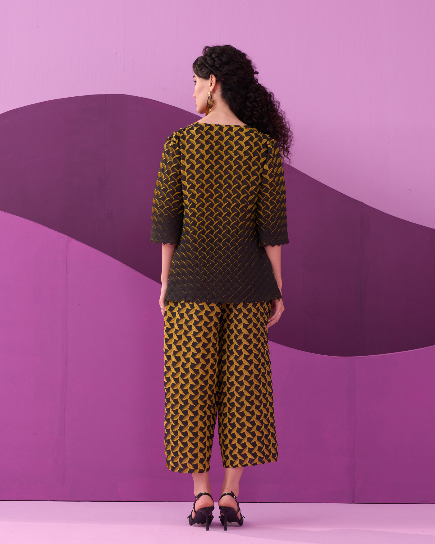 YELLOW EDITA COORD SET