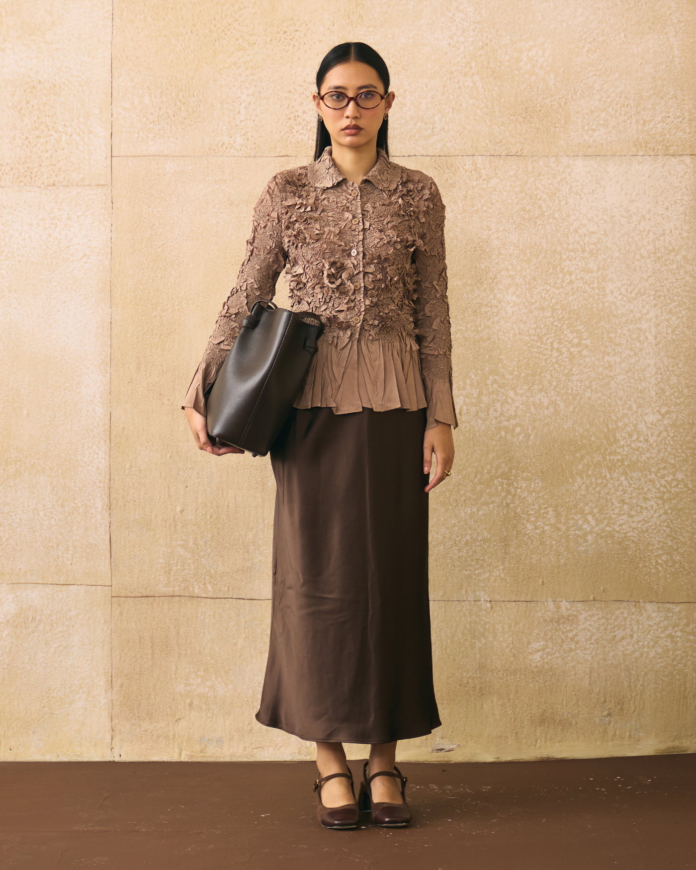 BROWN ELSARA TOP