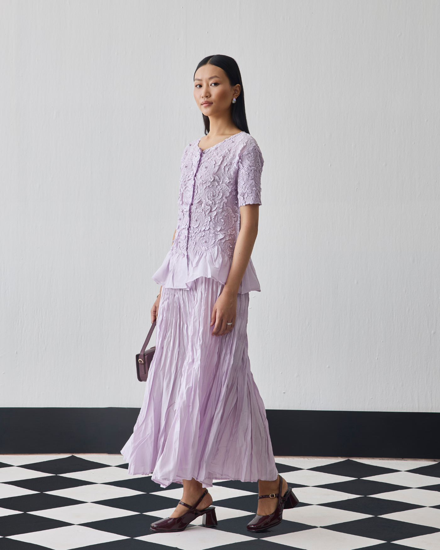 LILAC NOREN SKIRT SET