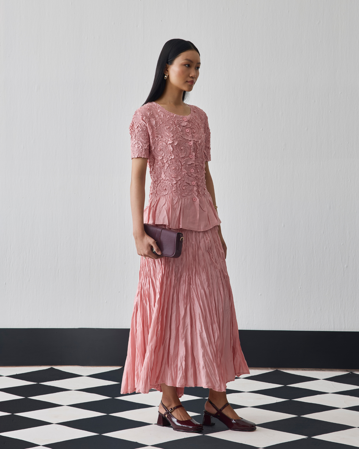 NUDE NOREN SKIRT SET