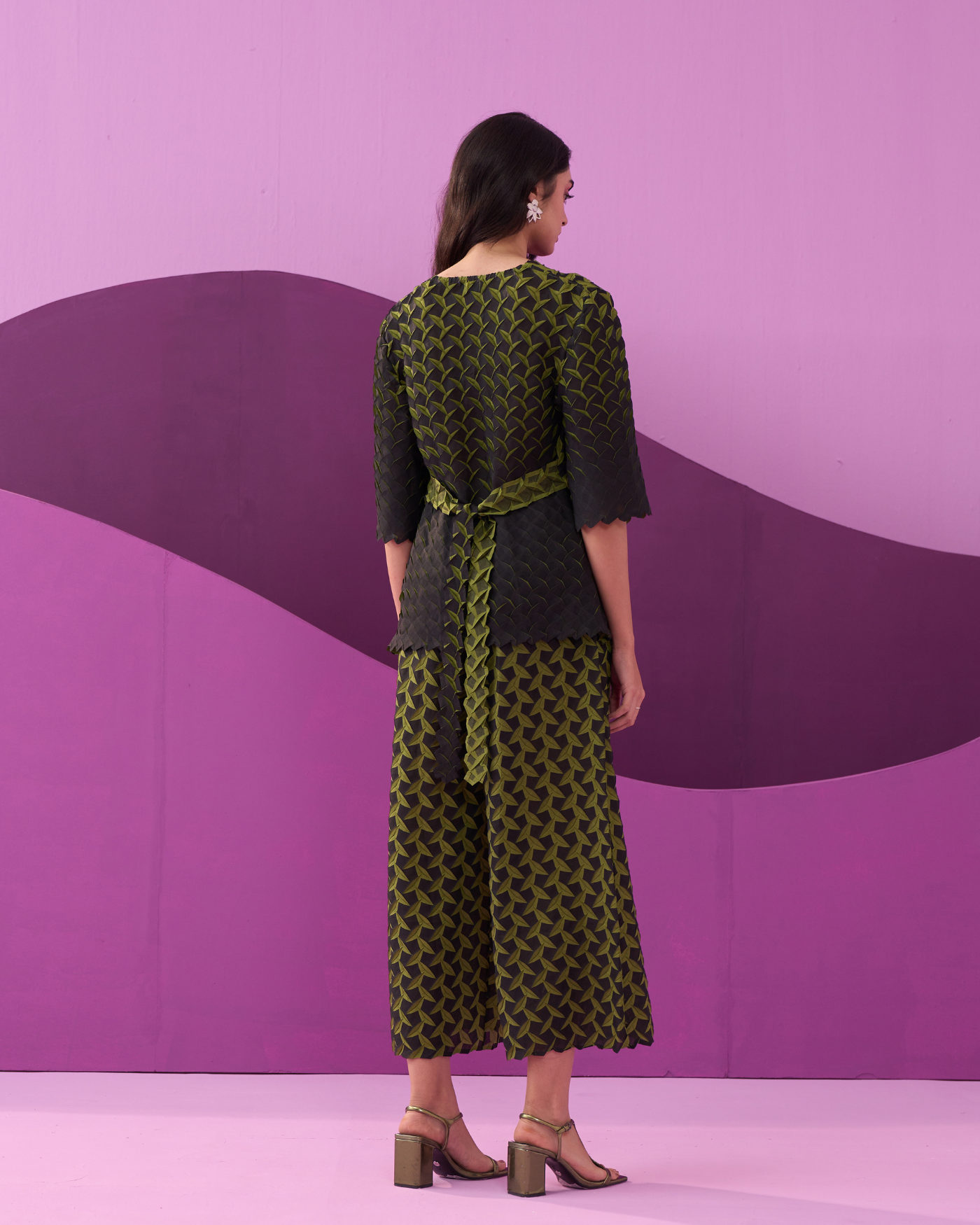 GREEN EDITA COORD SET