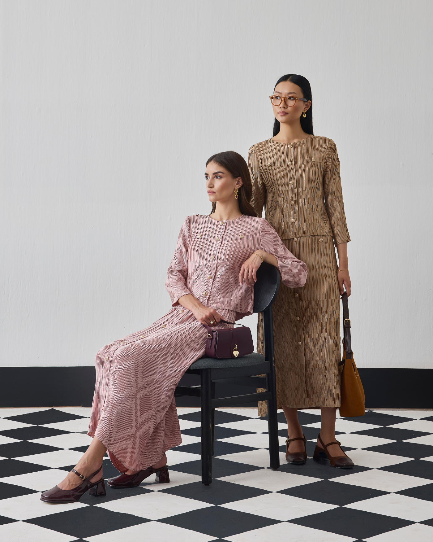 NUDE AMBERY SKIRT SET