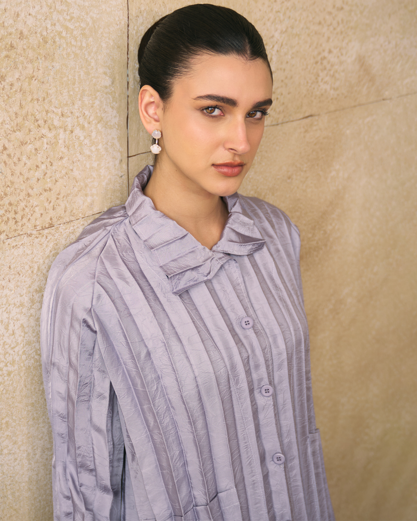 LIGHT GREY ANATONI COORD SET