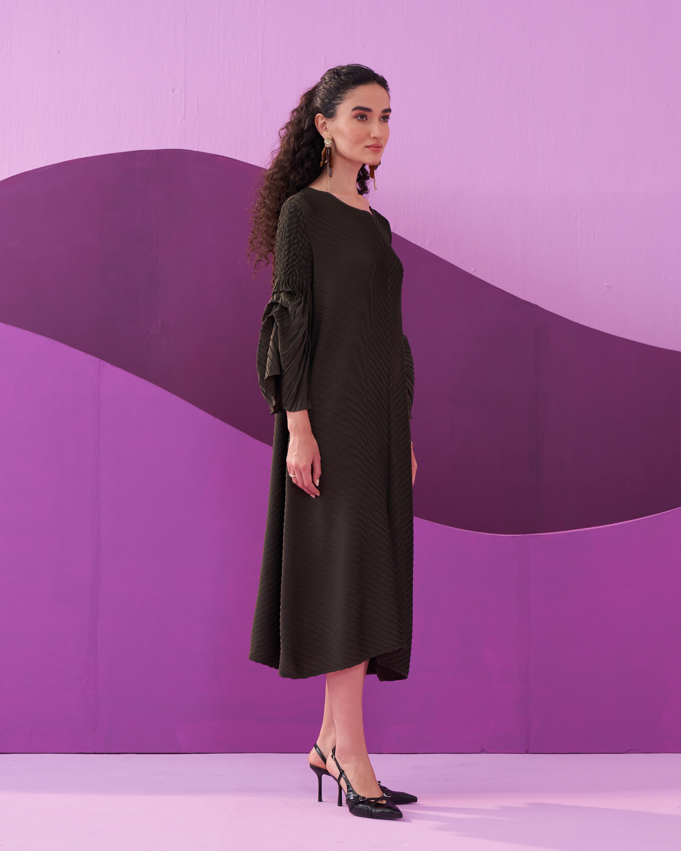 MILITARY GREEN AMELIA DRESS