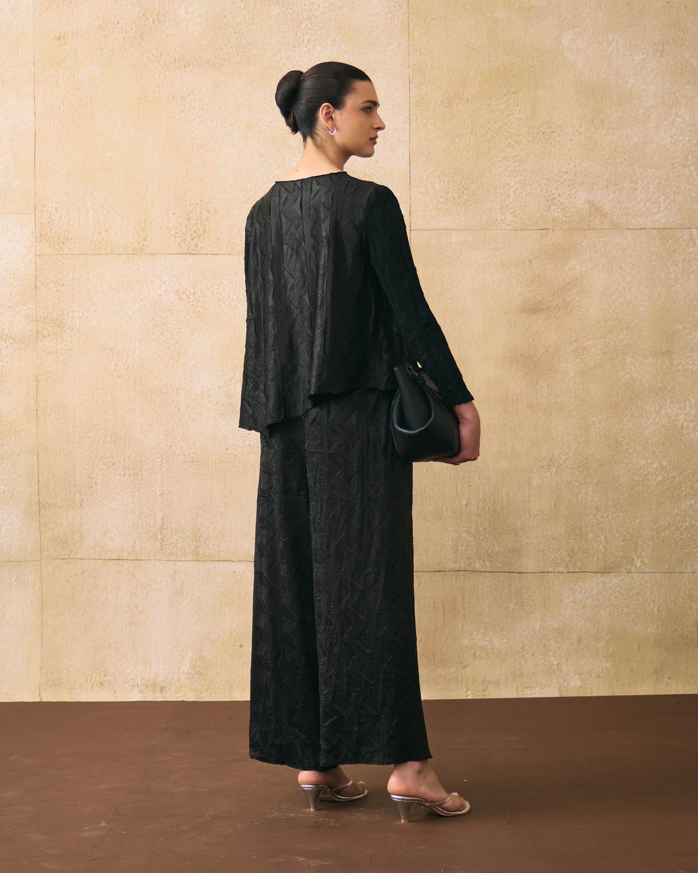 BLACK ELINA COORD SET