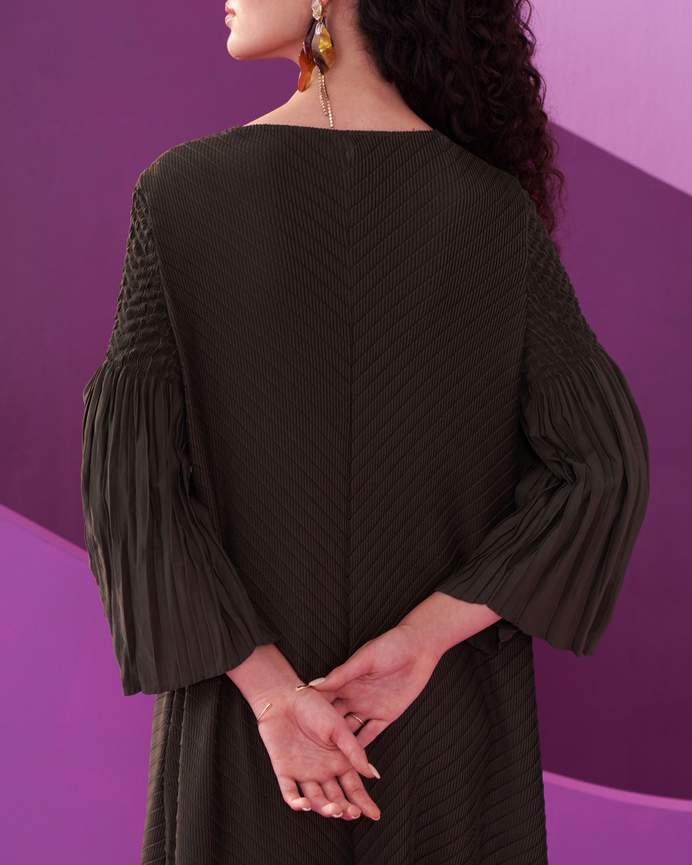 MILITARY GREEN AMELIA DRESS