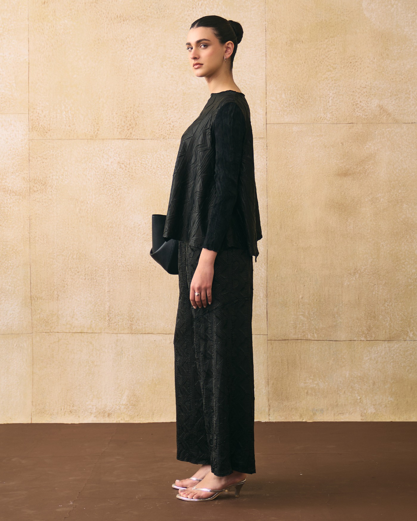 BLACK ELINA COORD SET