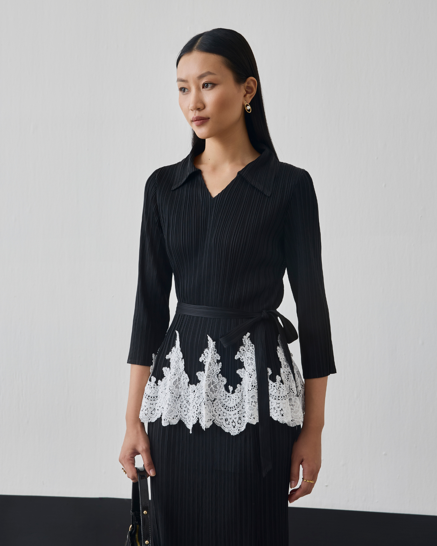 BLACK CARLIE SKIRT SET