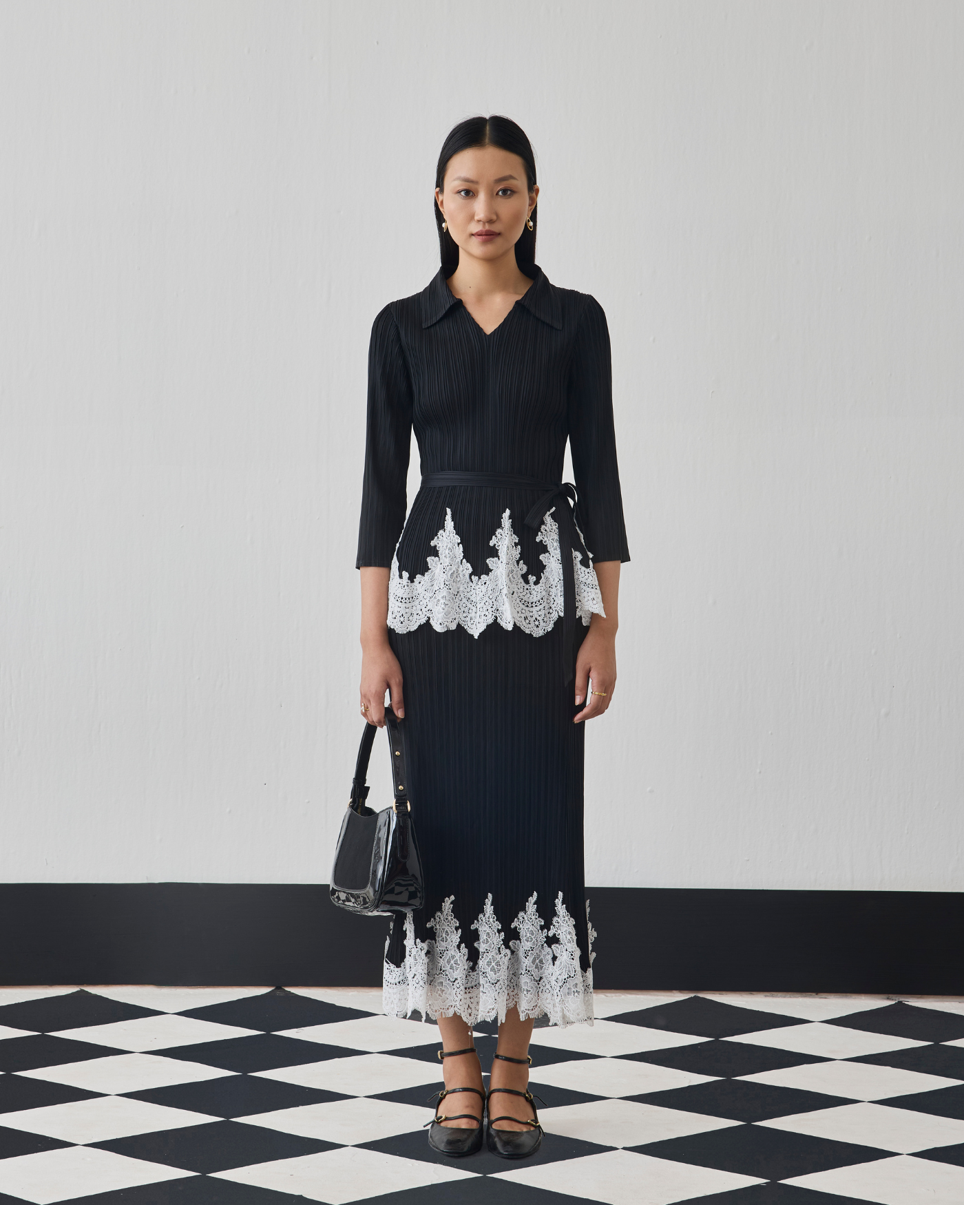 BLACK CARLIE SKIRT SET