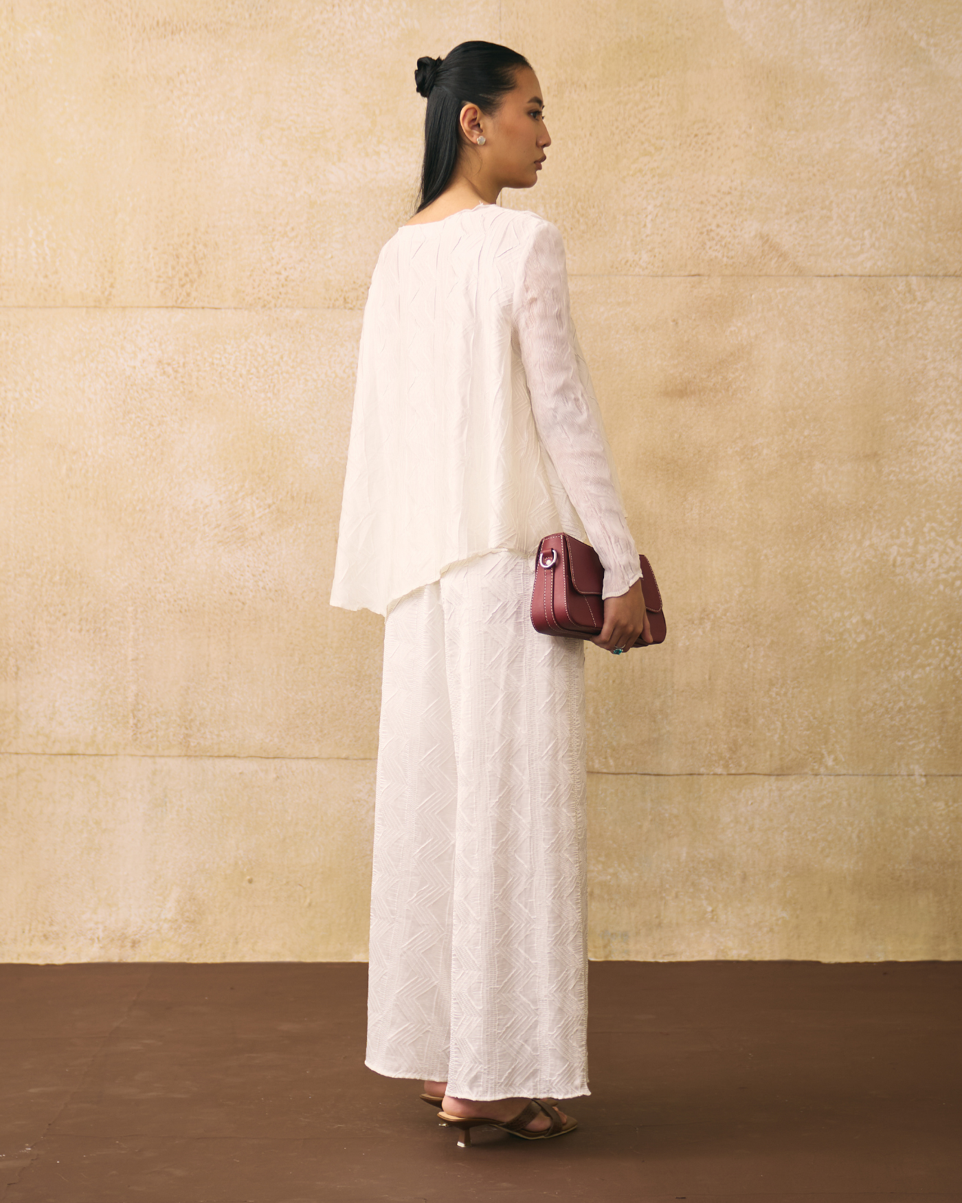 WHITE ELINA COORD SET