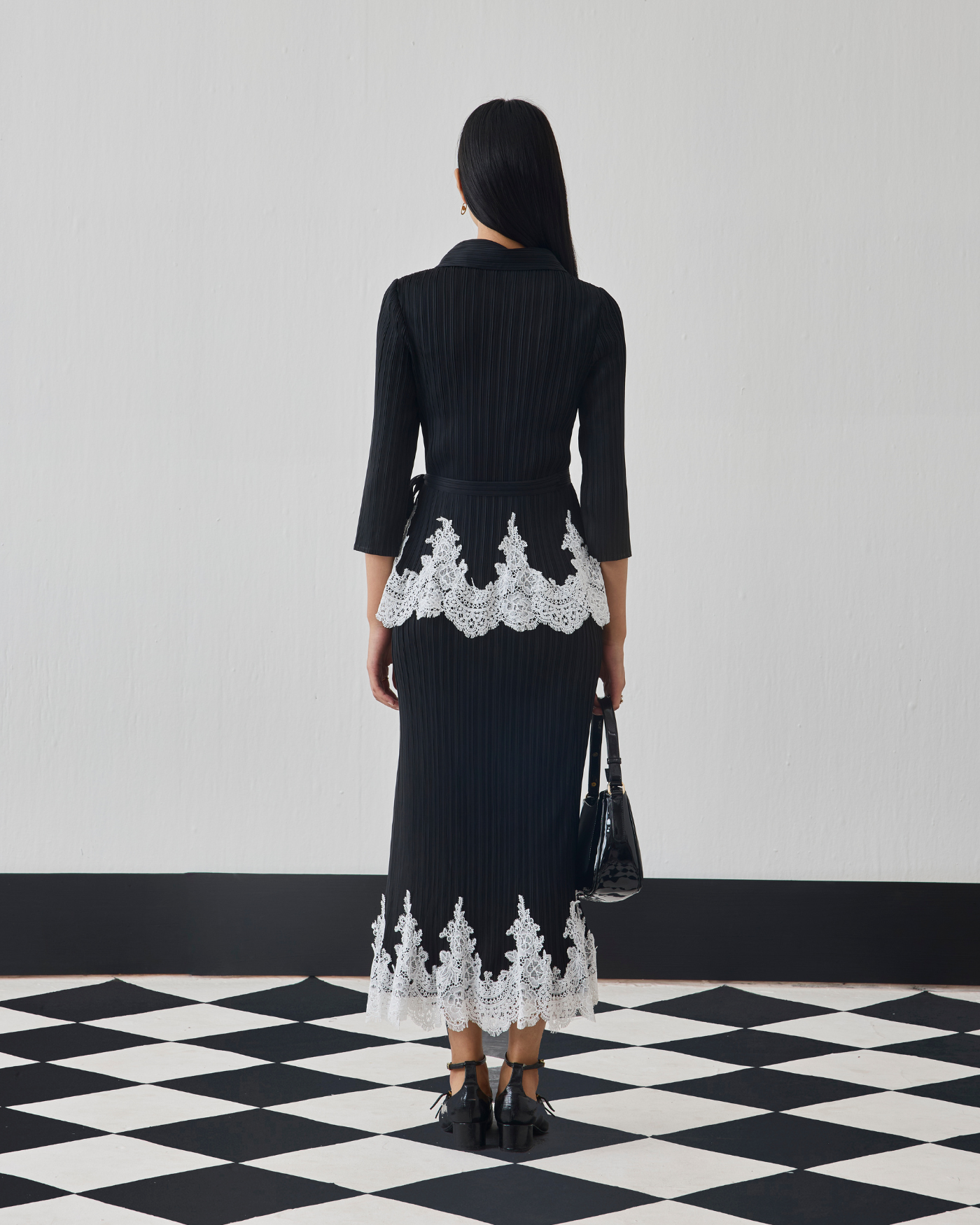 BLACK CARLIE SKIRT SET