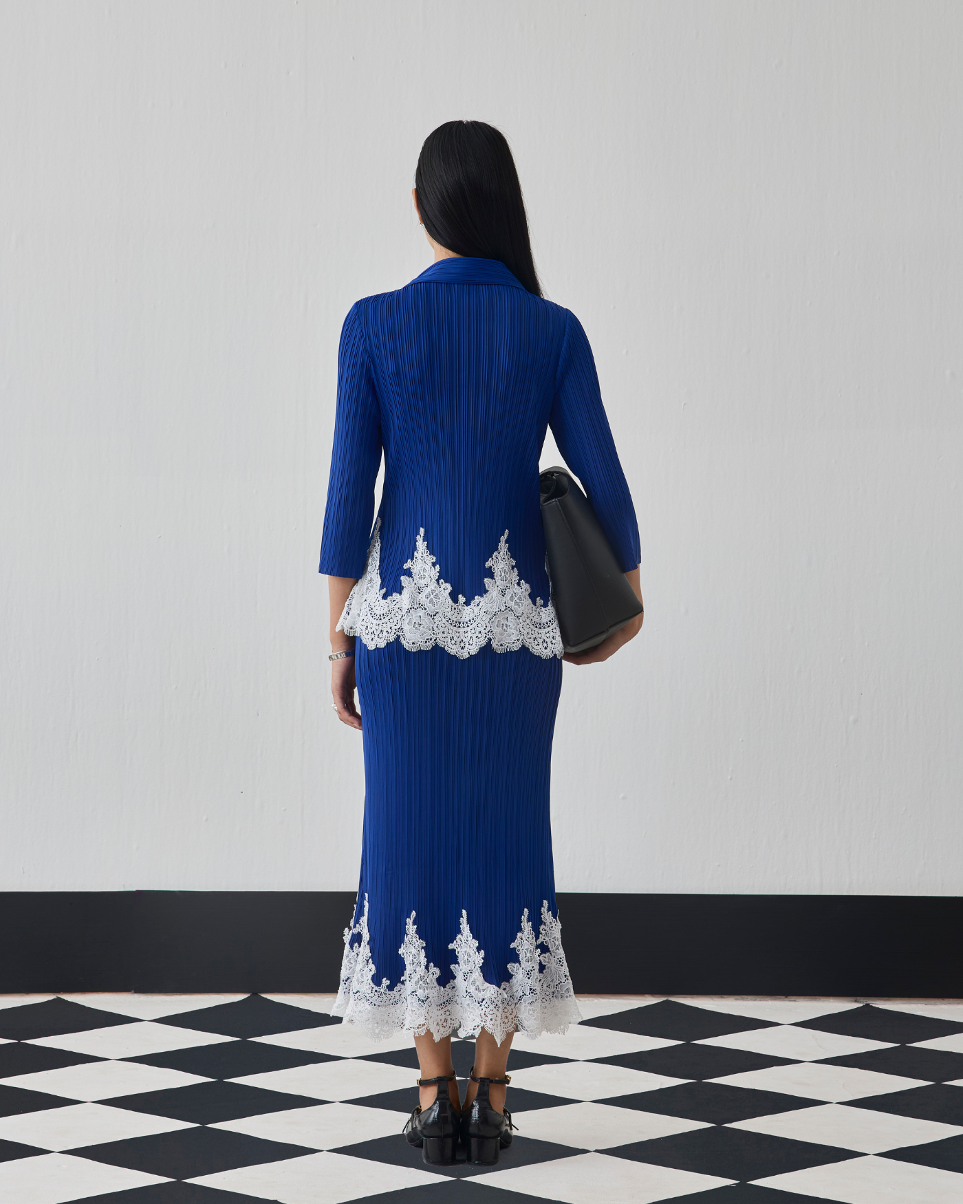 BLUE CARLIE SKIRT SET