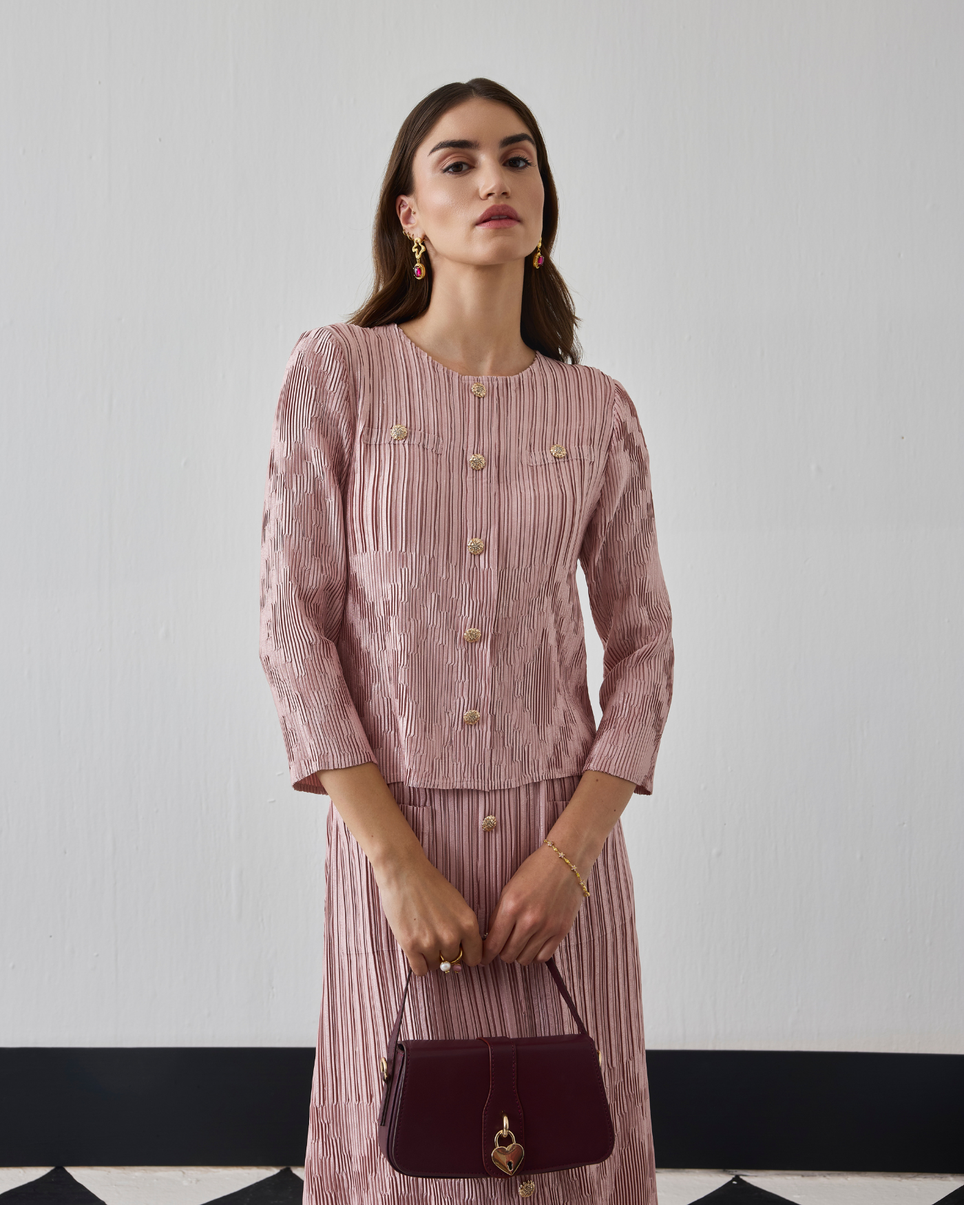 NUDE AMBERY SKIRT SET