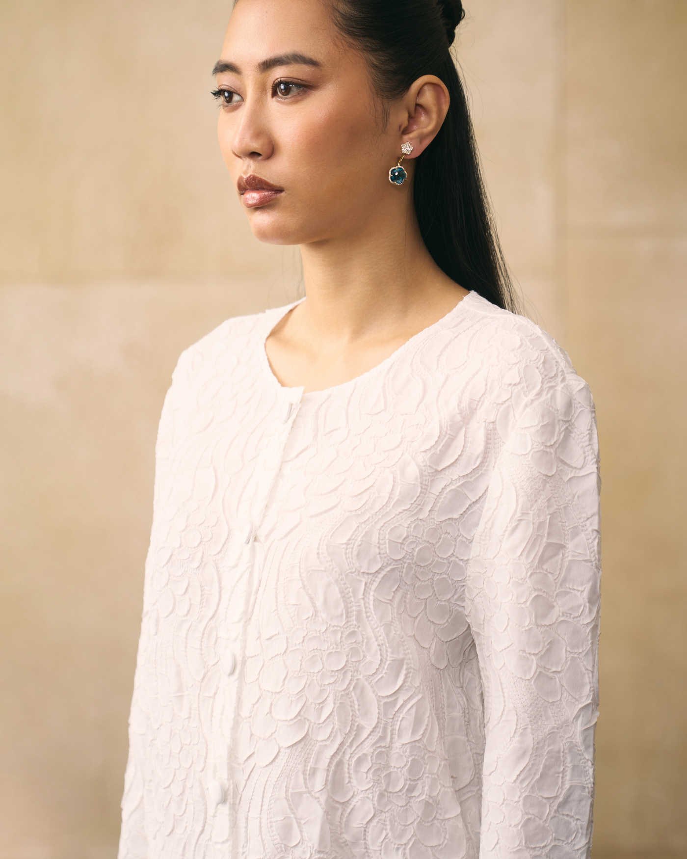 WHITE ELNIA COORD SET