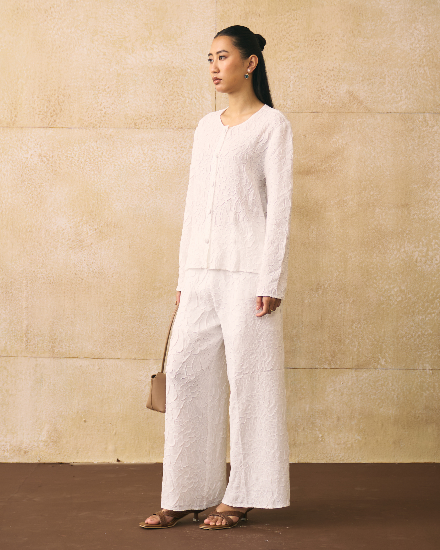 WHITE ELNIA COORD SET