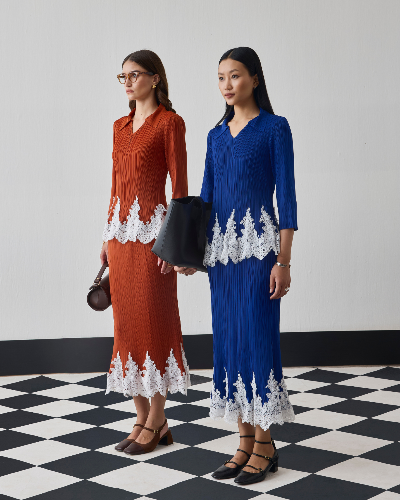 BLUE CARLIE SKIRT SET