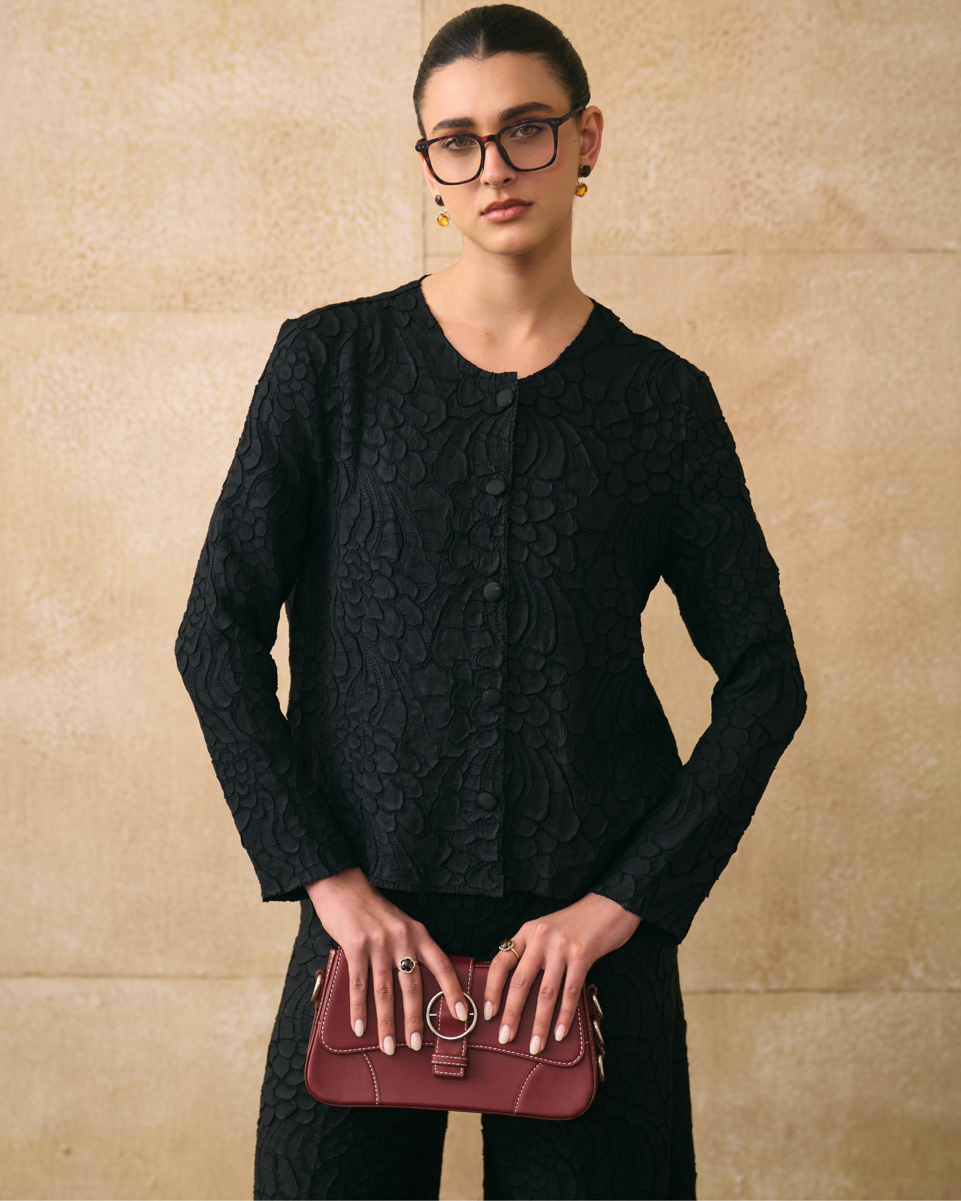 BLACK ELNIA COORD SET