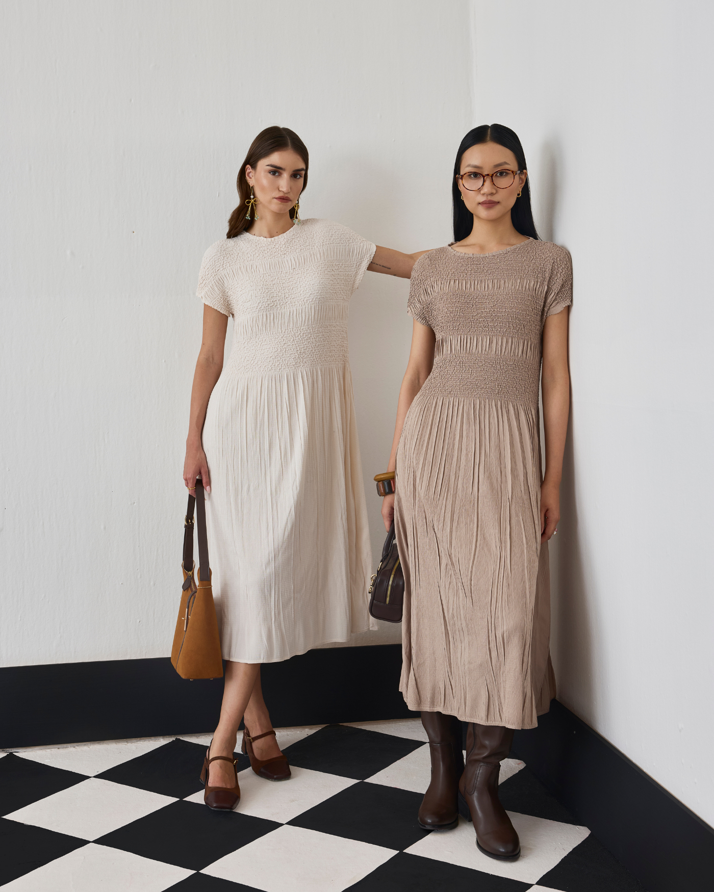 BROWN GISEL DRESS