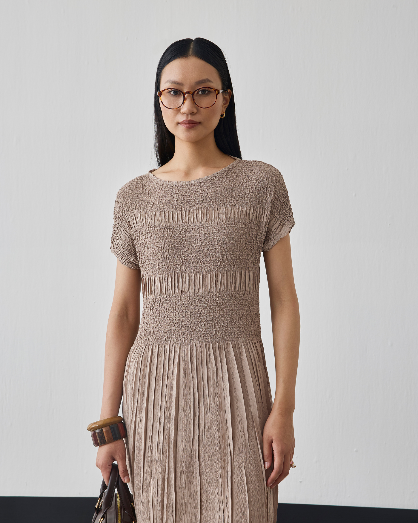 BROWN GISEL DRESS