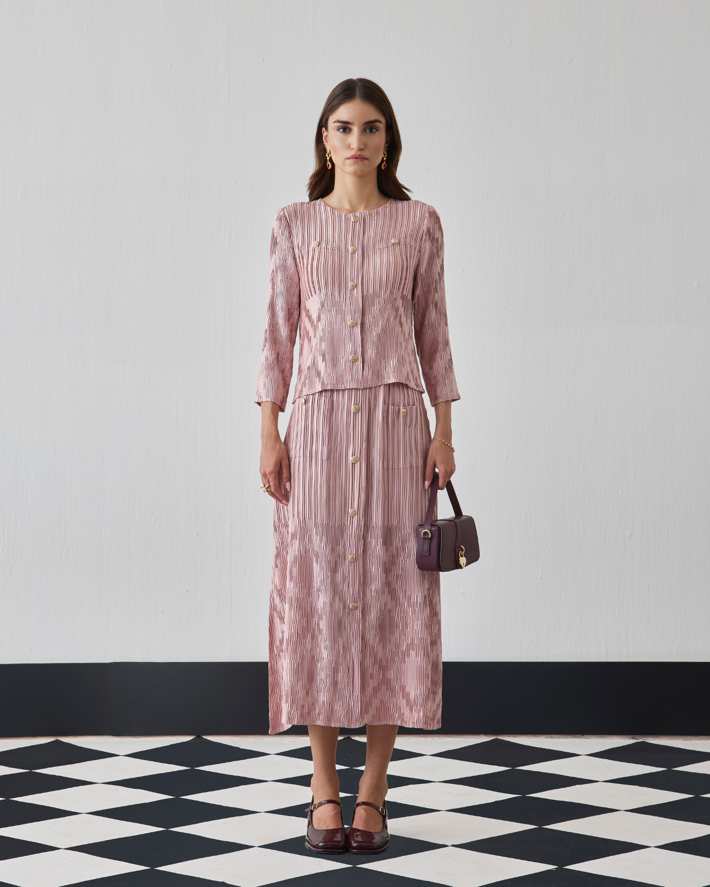 NUDE AMBERY SKIRT SET