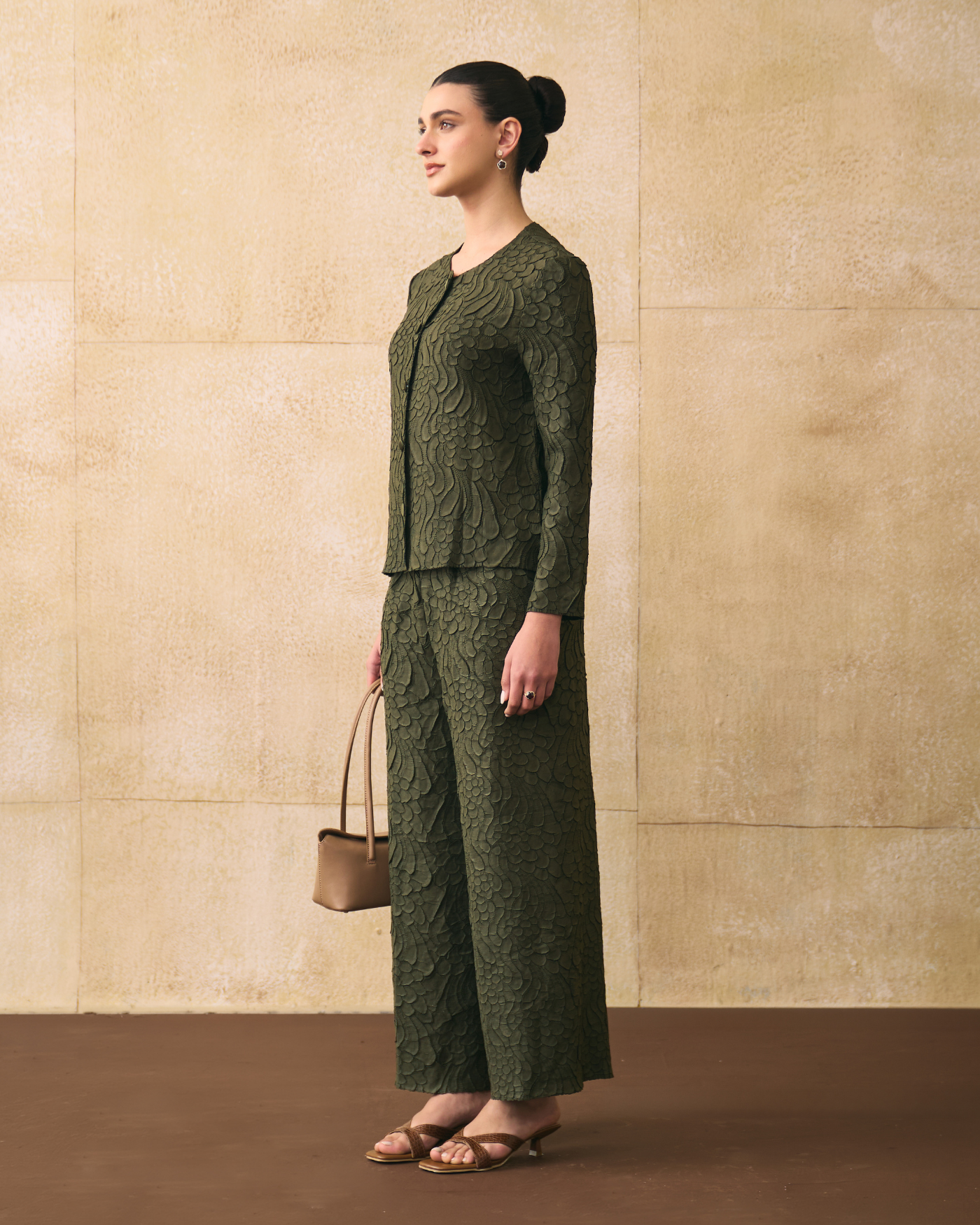 MILITARY GREEN ELNIA COORD SET