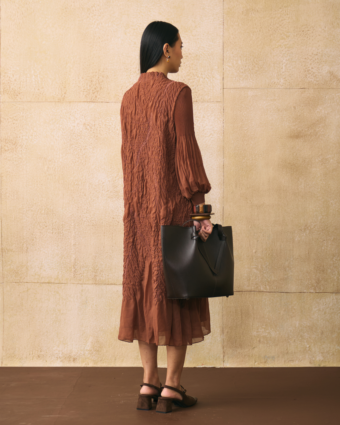 BROWN IRENIA DRESS