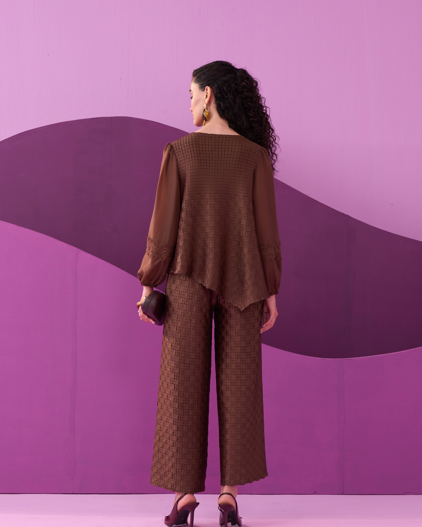 DARK BROWN ALEXA COORD SET