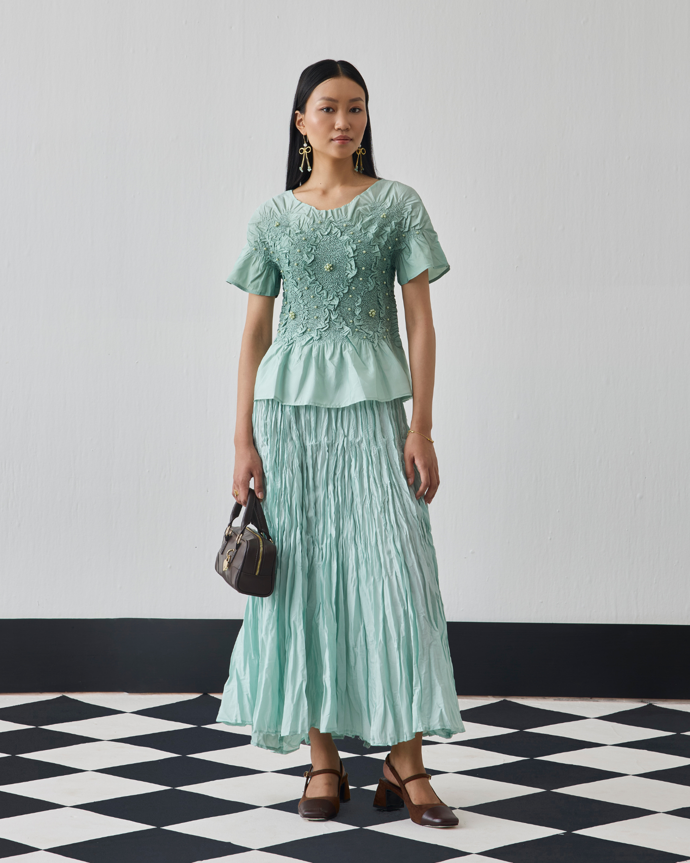 MINT GREEN CHER SKIRT SET