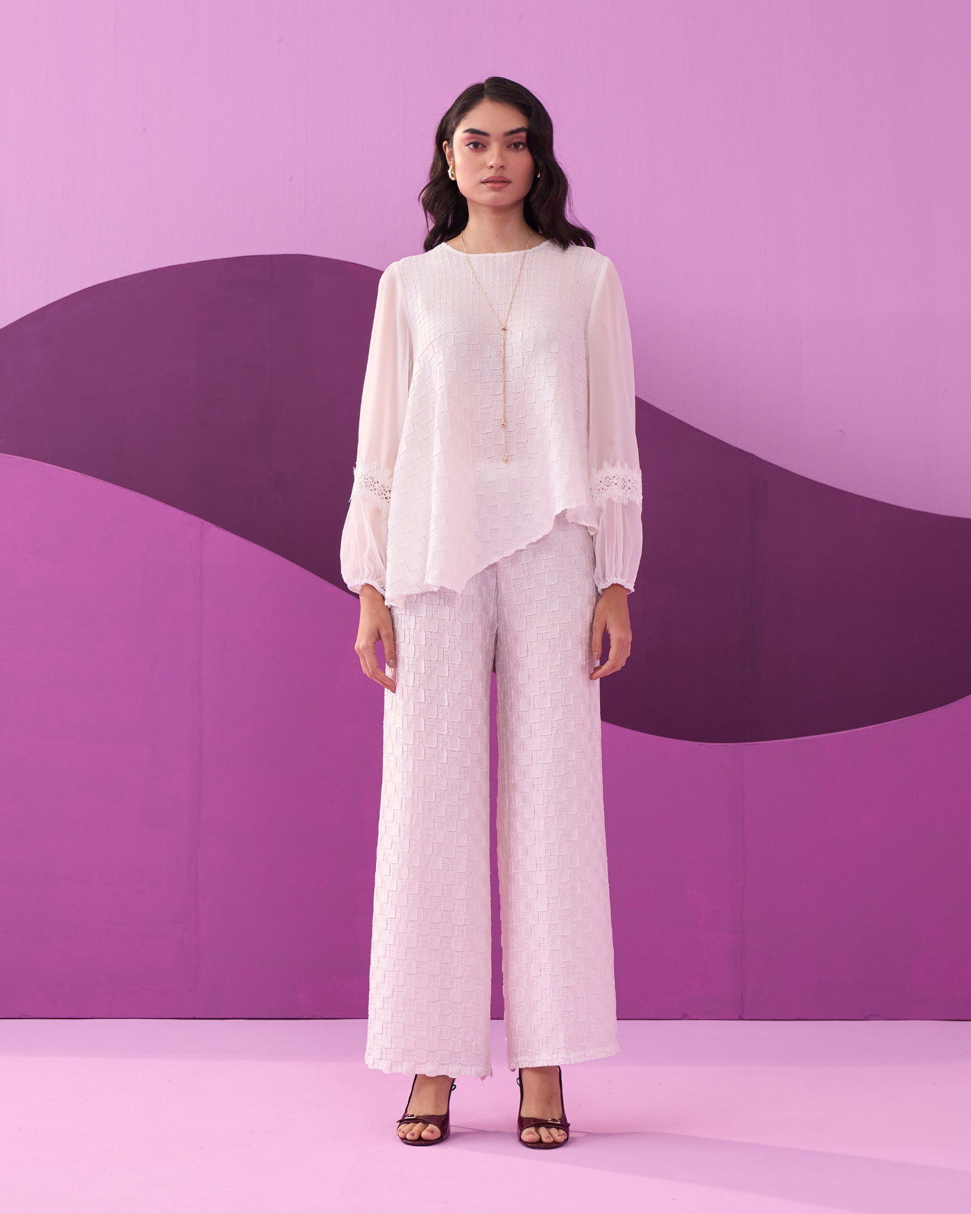 WHITE ALEXA COORD SET