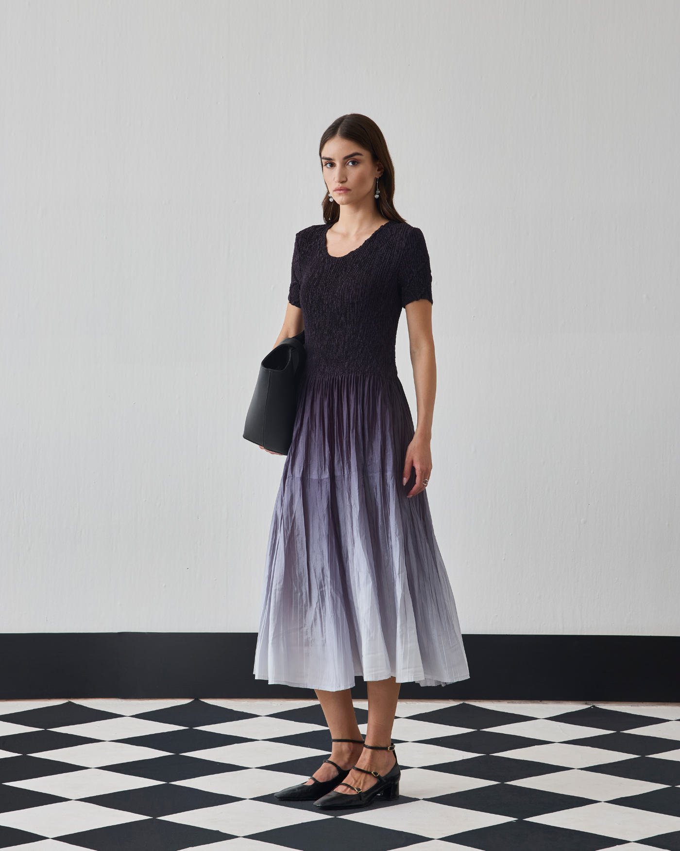 BLACK ALENA DRESS