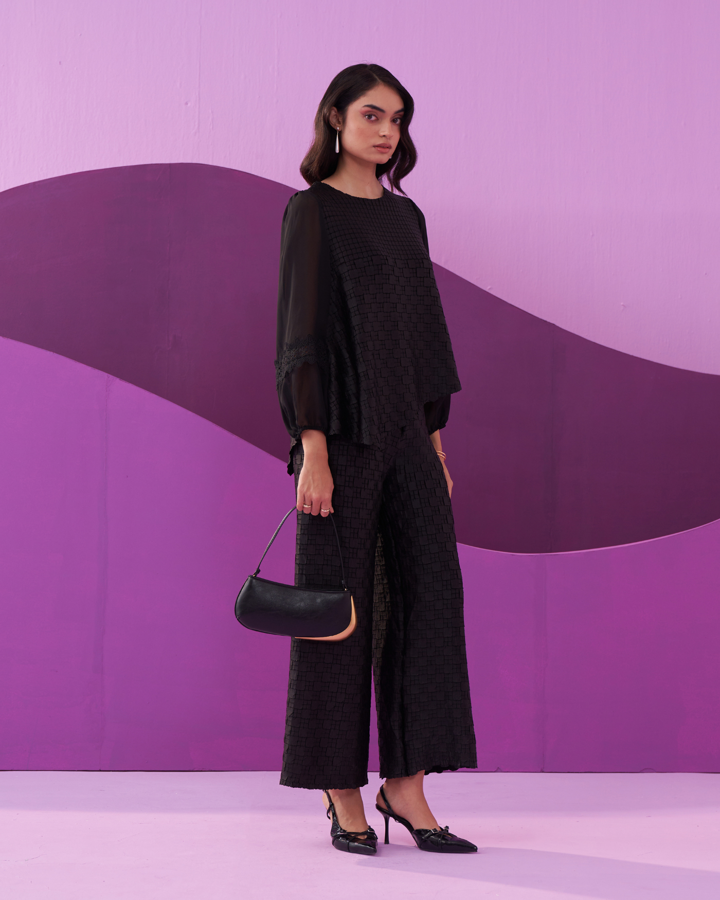 BLACK ALEXA COORD SET