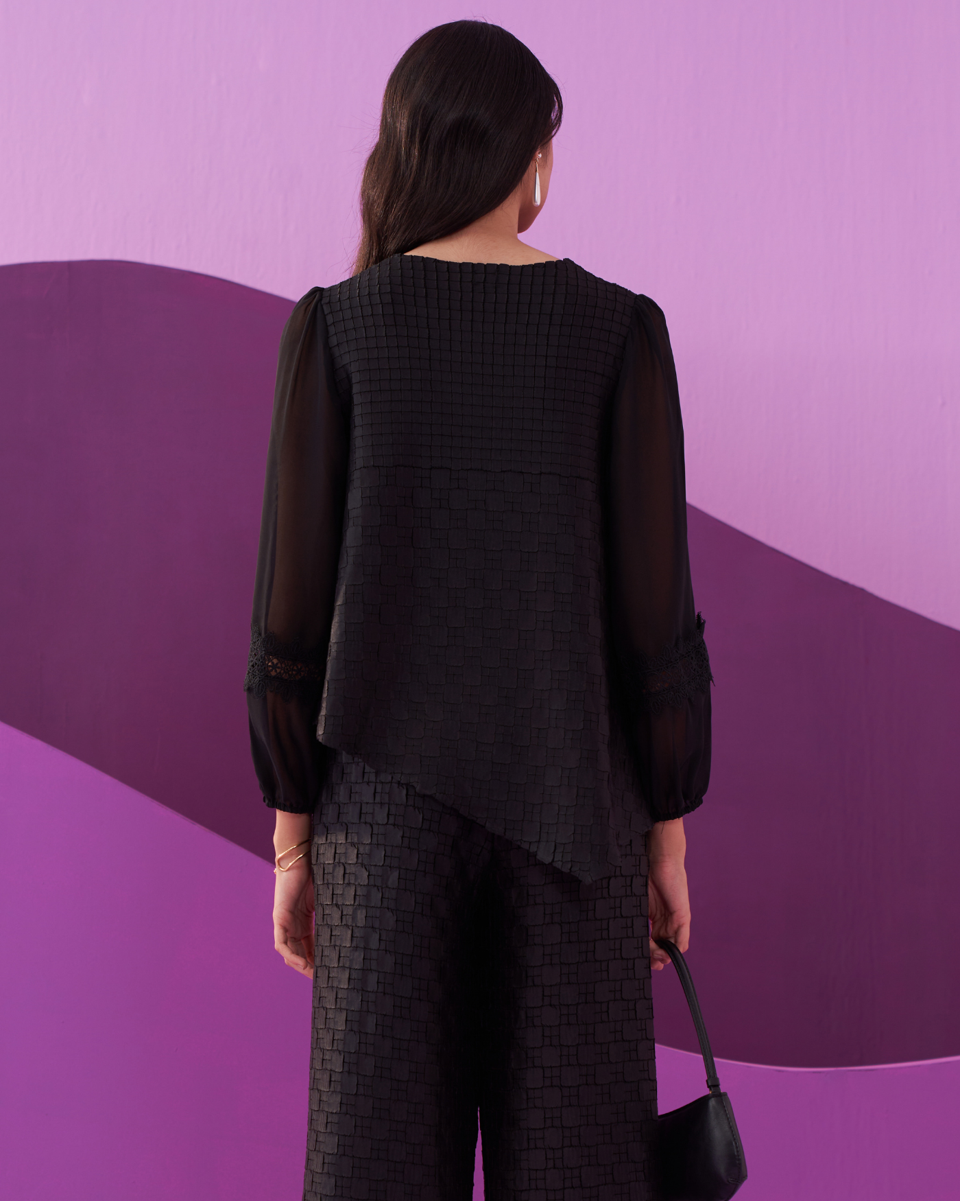 BLACK ALEXA COORD SET