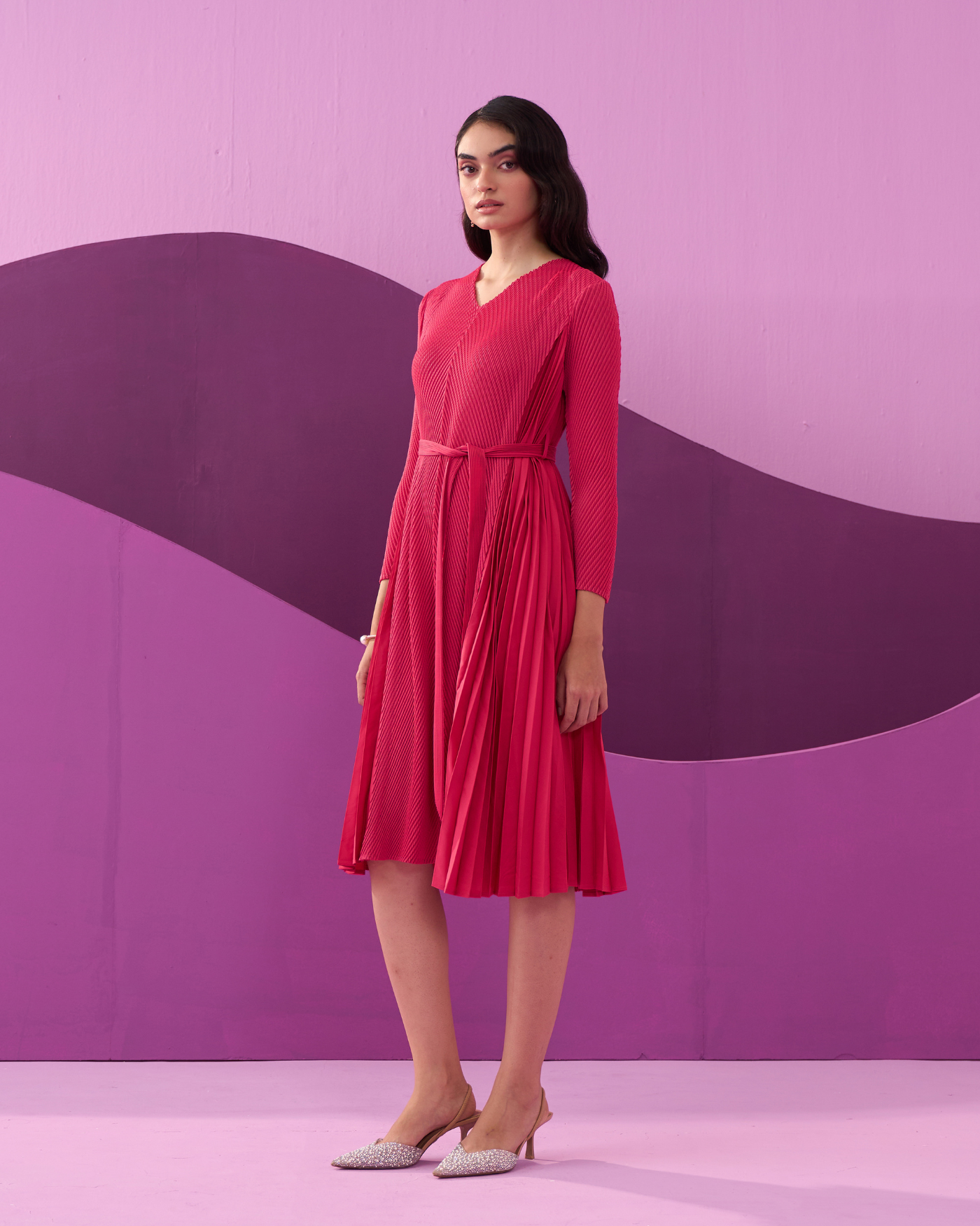 FUSCIA ANGNY DRESS