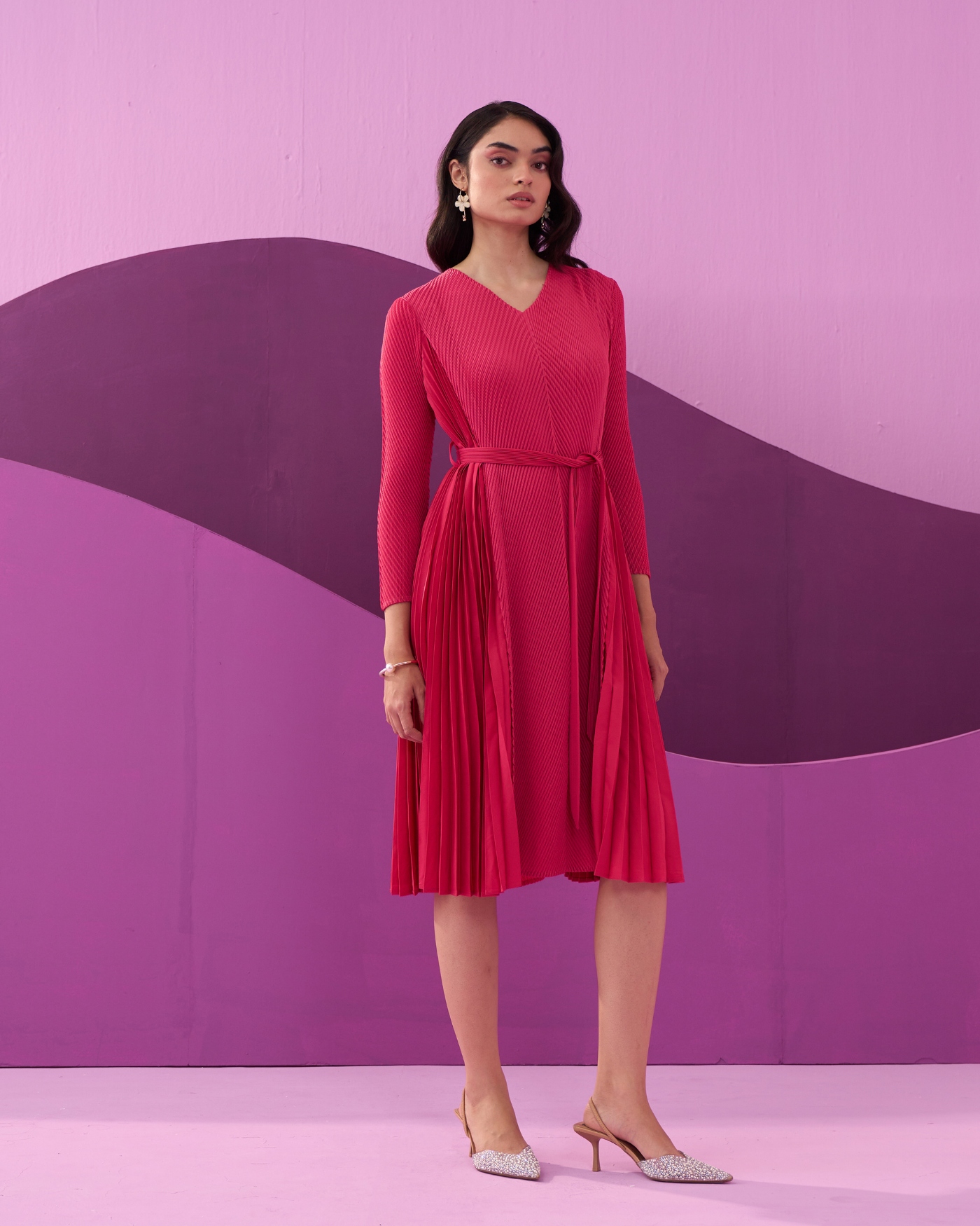 FUSCIA ANGNY DRESS