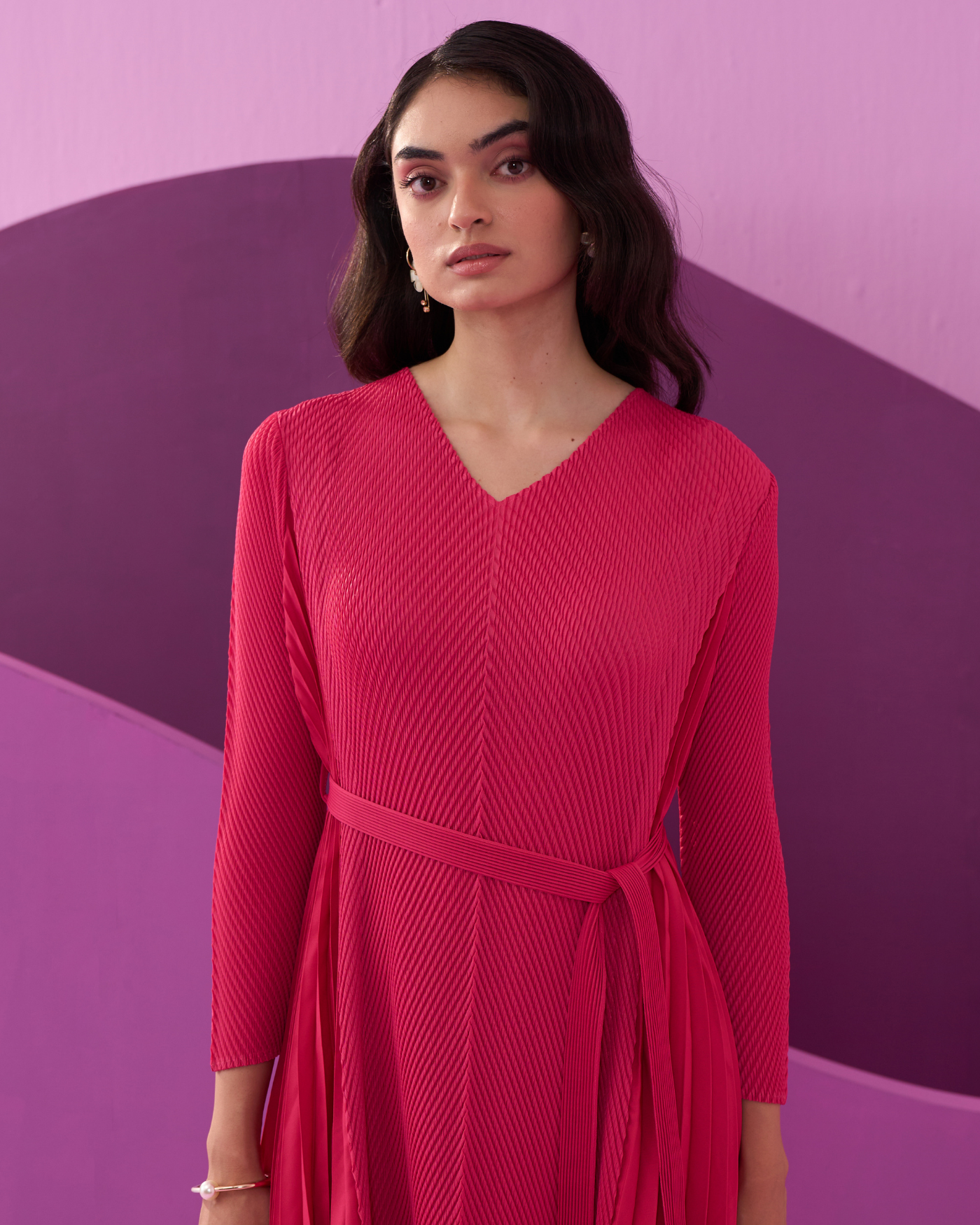 FUSCIA ANGNY DRESS