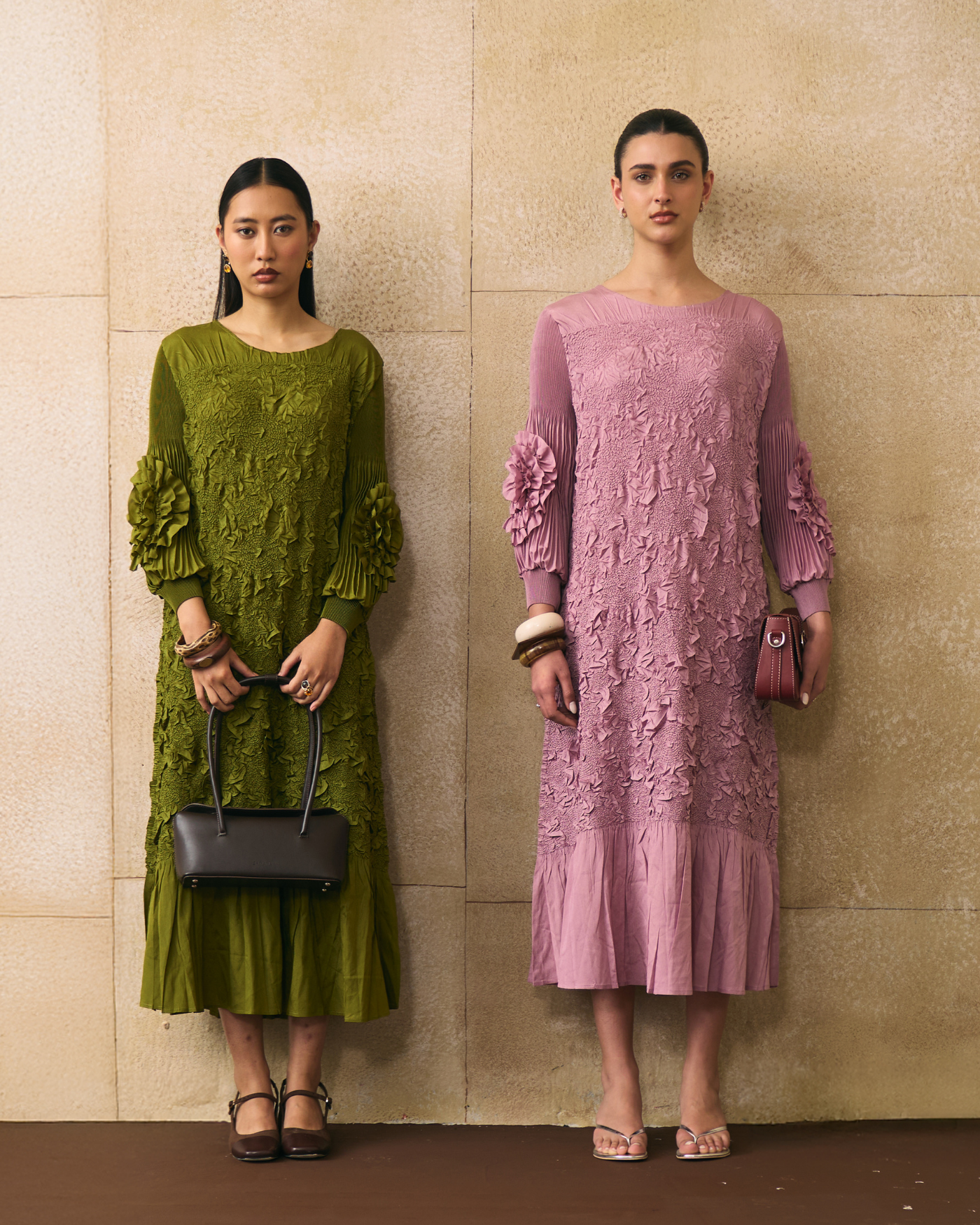 LIME GREEN VALLIA DRESS