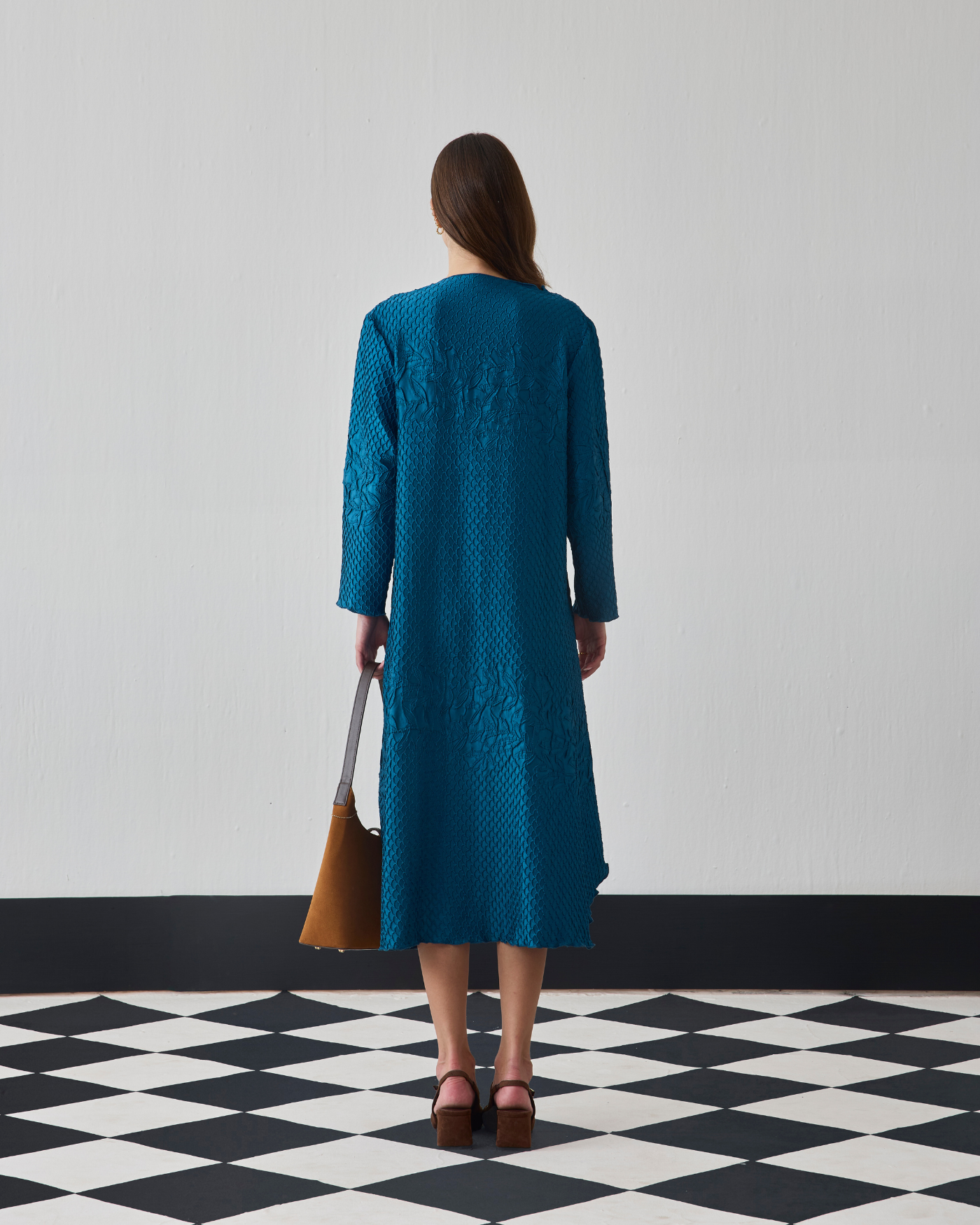 TEAL BLUE LILITS DRESS