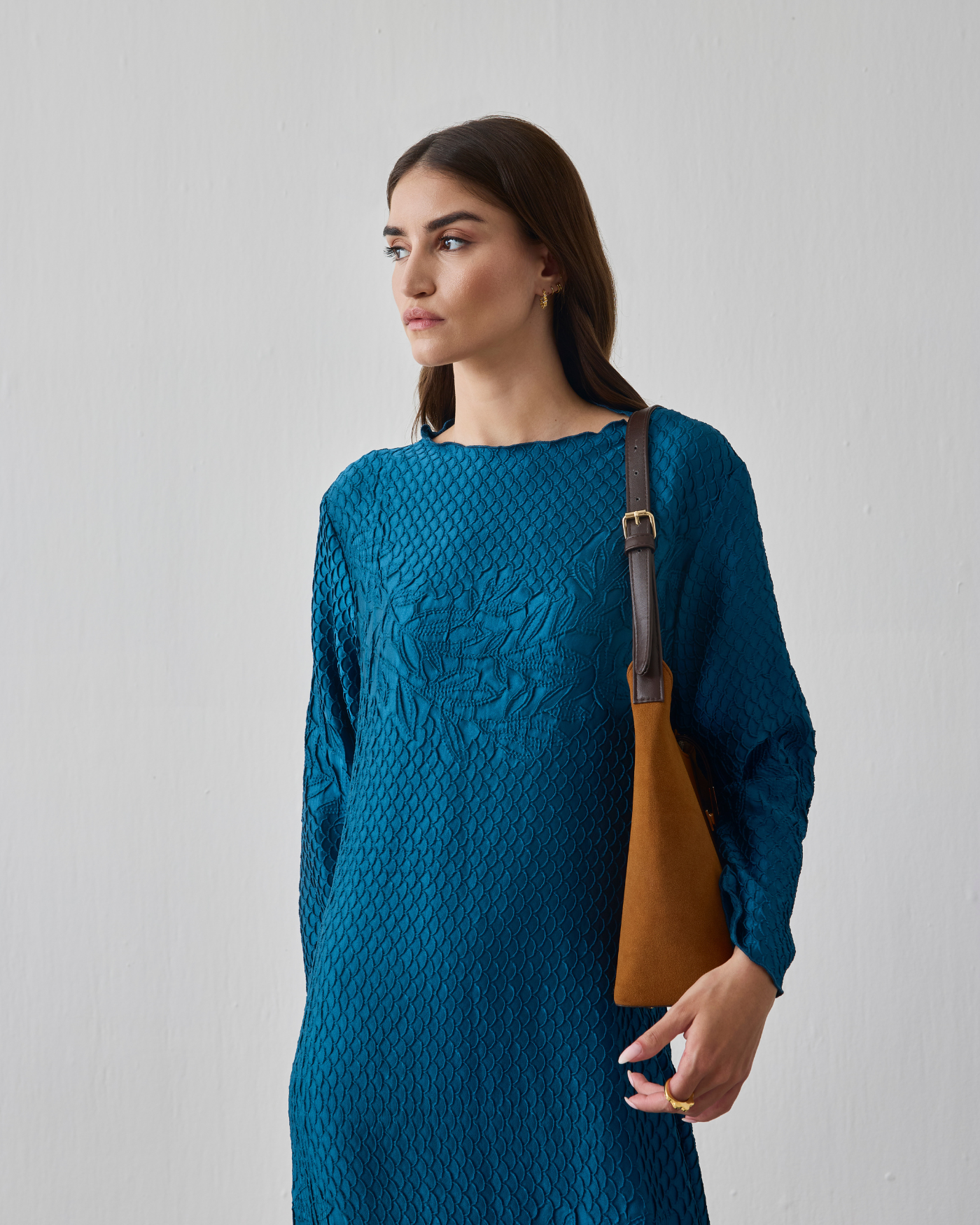 TEAL BLUE LILITS DRESS