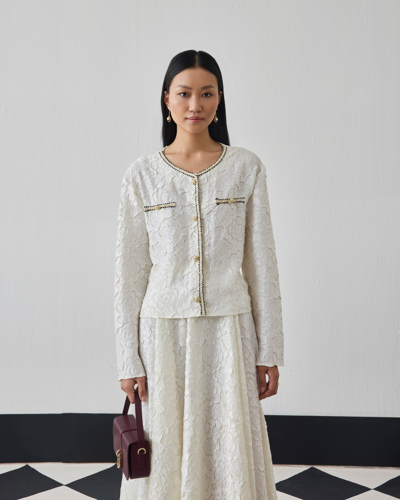 IVORY NELIA SKIRT SET