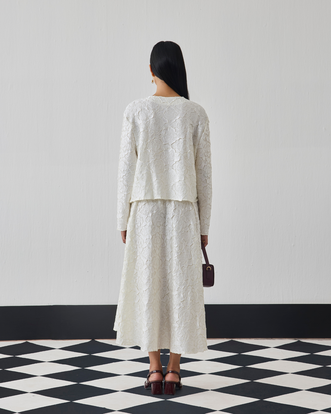 IVORY NELIA SKIRT SET