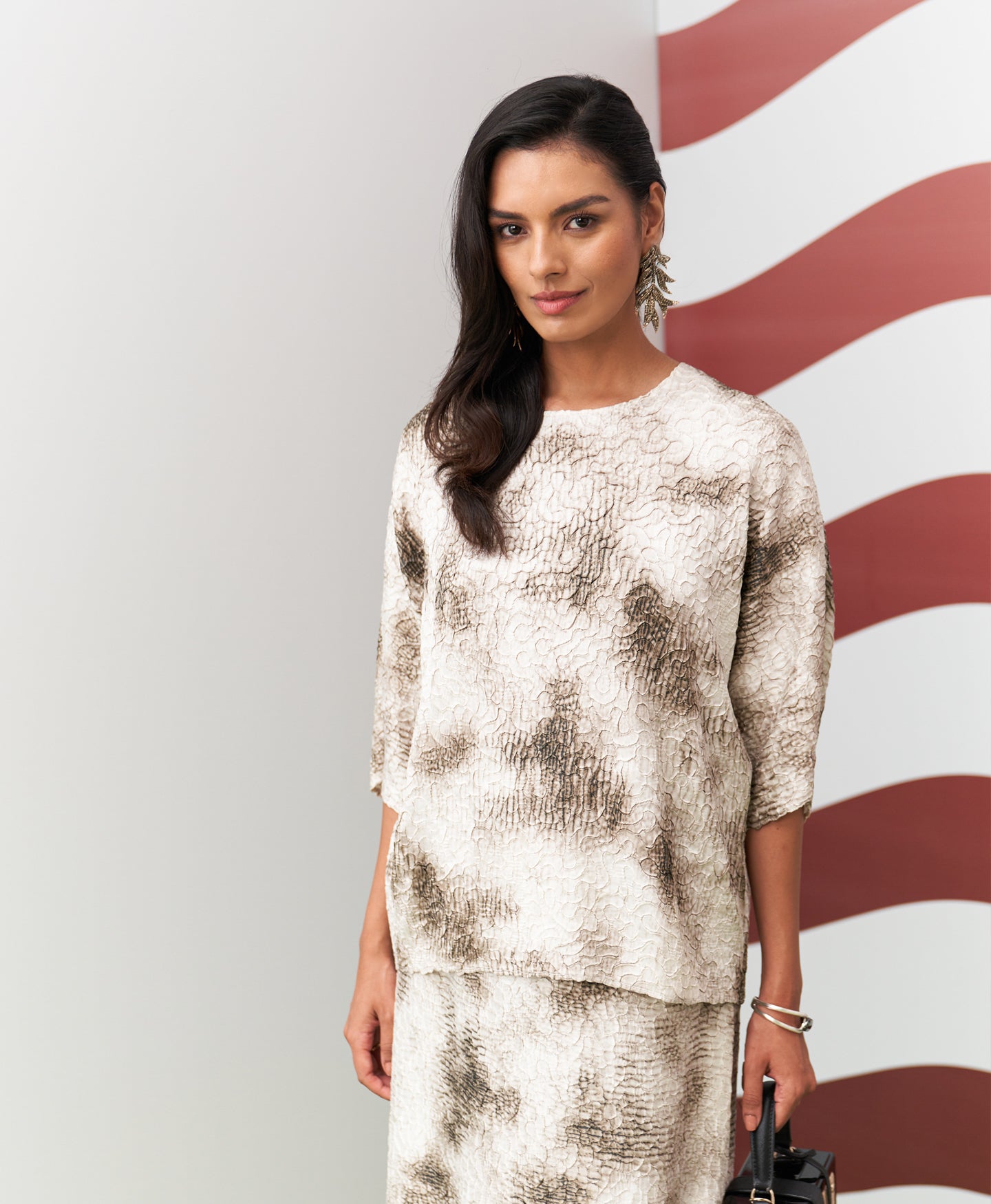 BROWN ANTONIA SKIRT SET