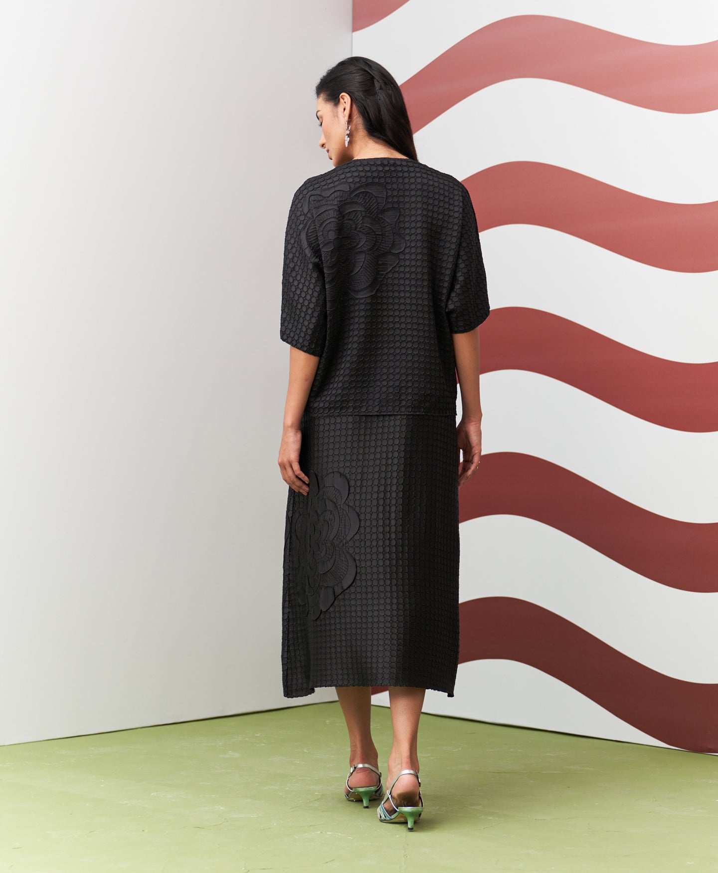 BLACK ANABEL SKIRT SET