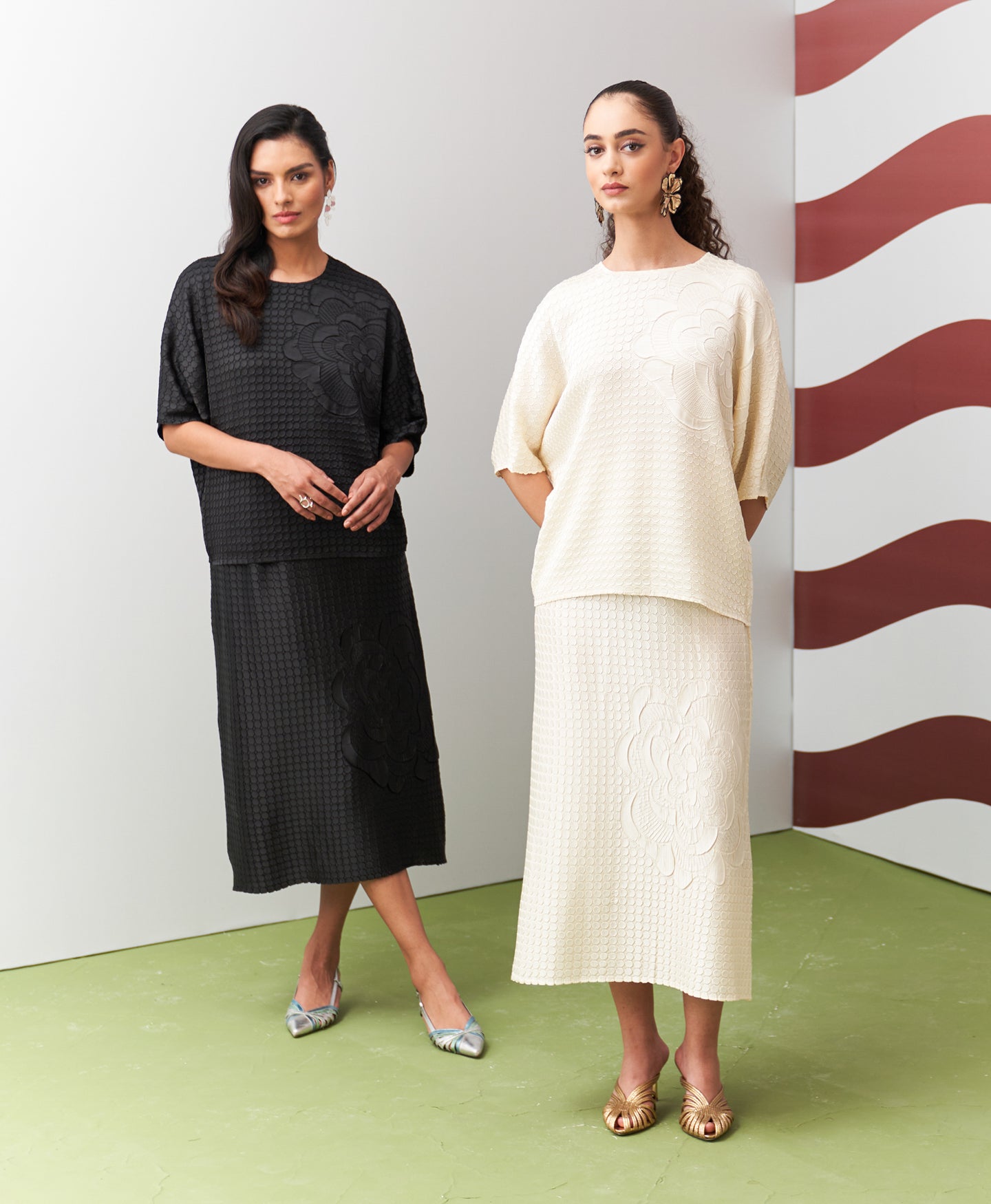 IVORY ANABEL SKIRT SET