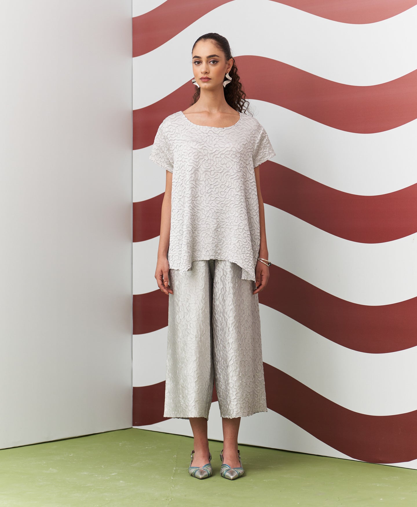 GREY ALUME COORD SET