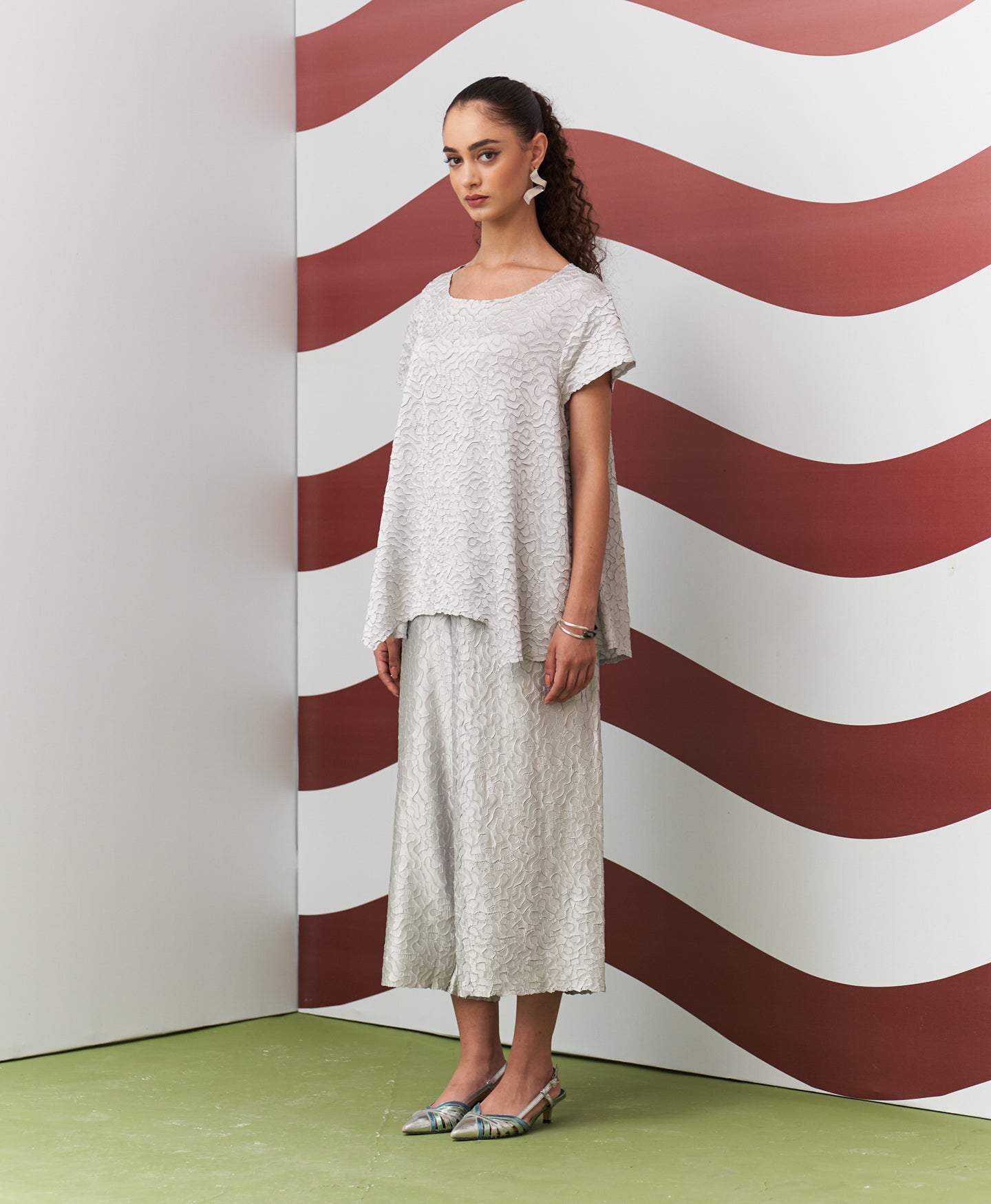 GREY ALUME COORD SET