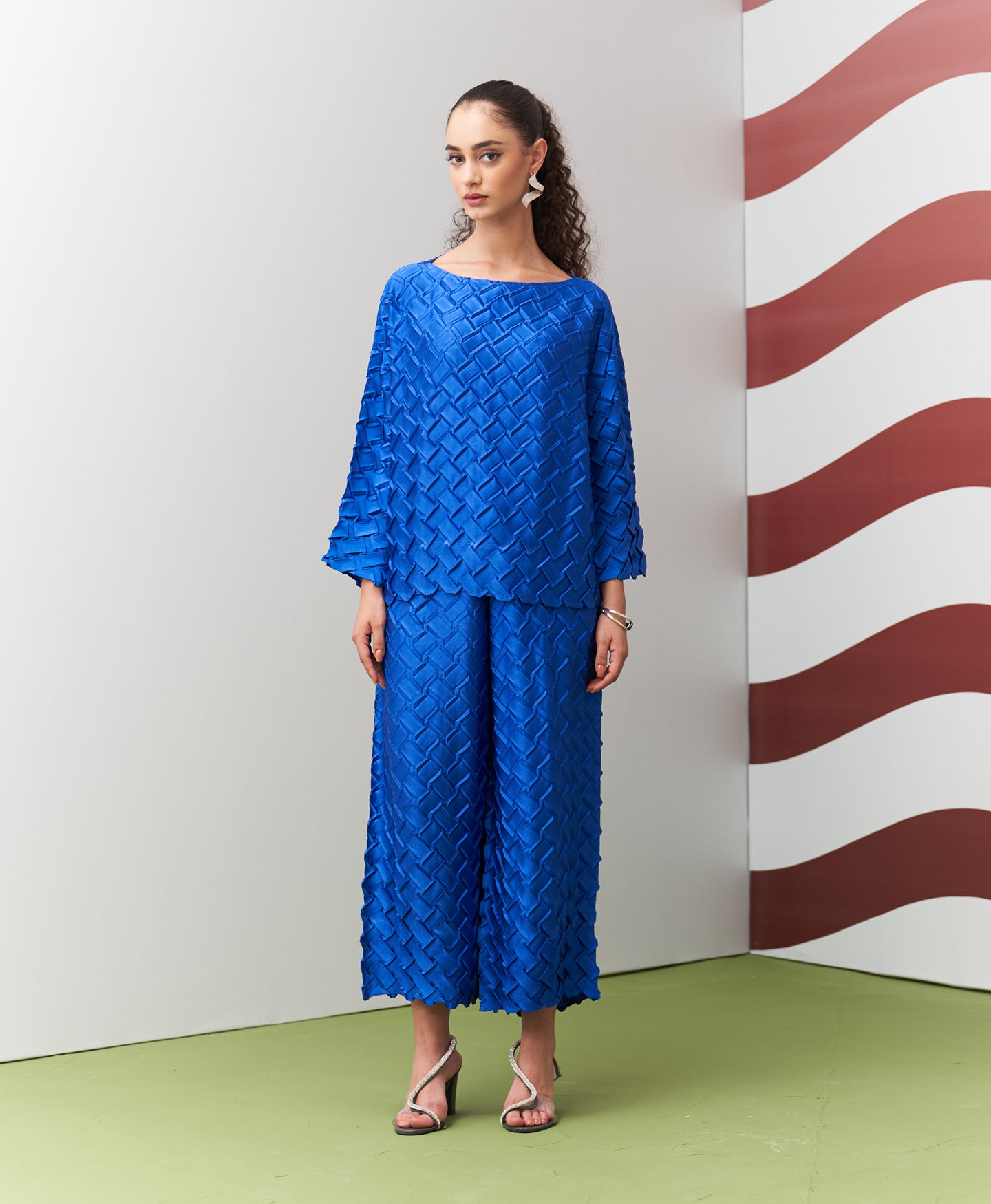 BLUE CHIBAS COORD SET